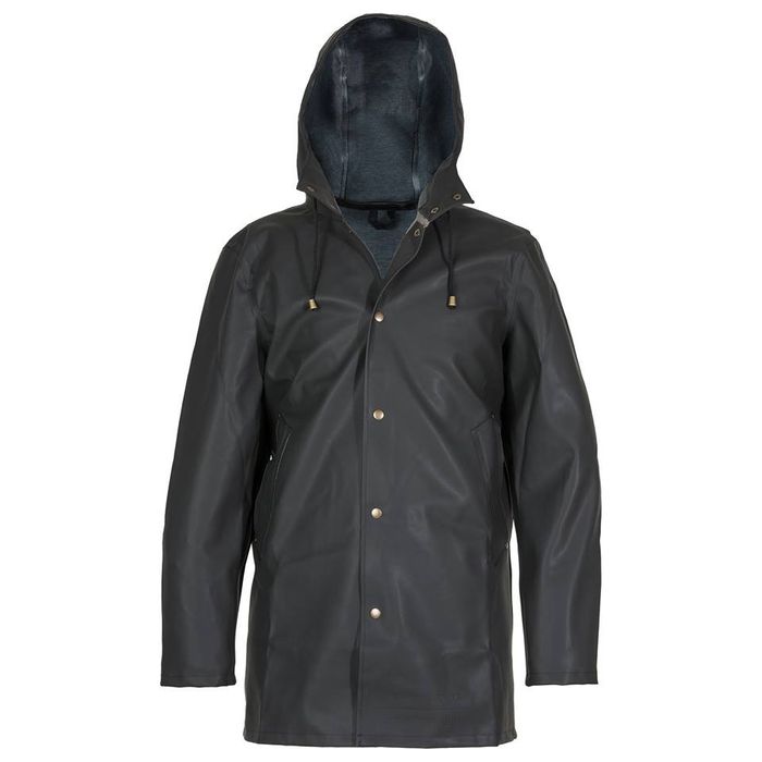 Stockman Long Raincoat - Navy - Men's Coats