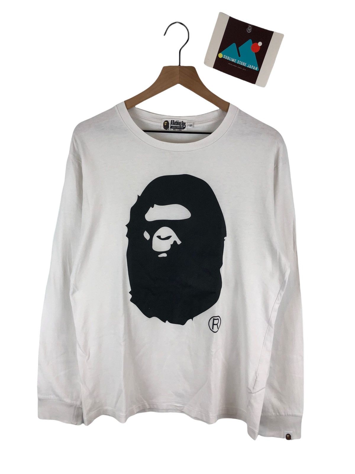 Bape Bape Head Logo L/S Shirt Tee Size US L / EU 52-54 / 3 - 2 Thumbnail