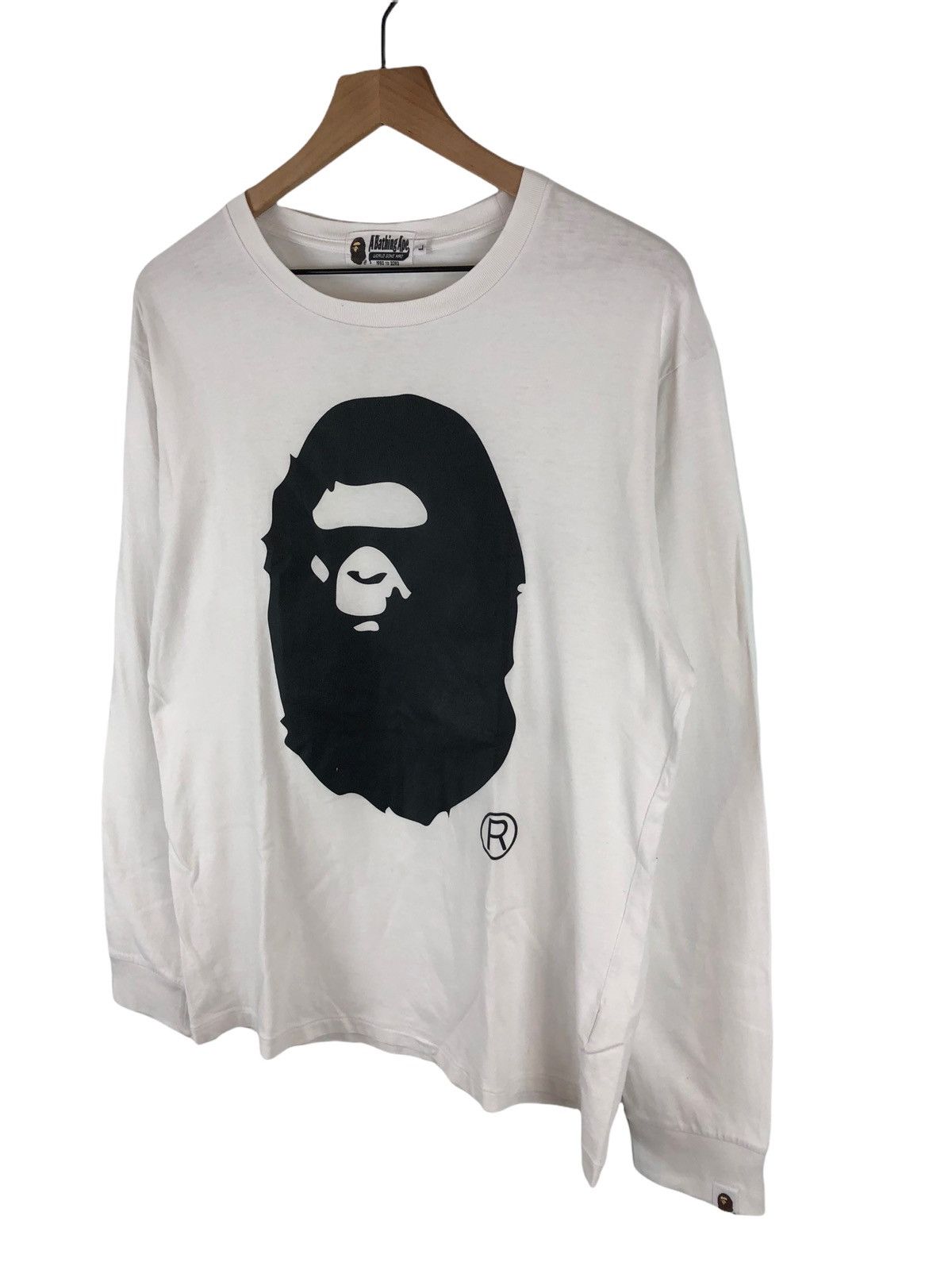 Bape Bape Head Logo L/S Shirt Tee Size US L / EU 52-54 / 3 - 1 Thumbnail