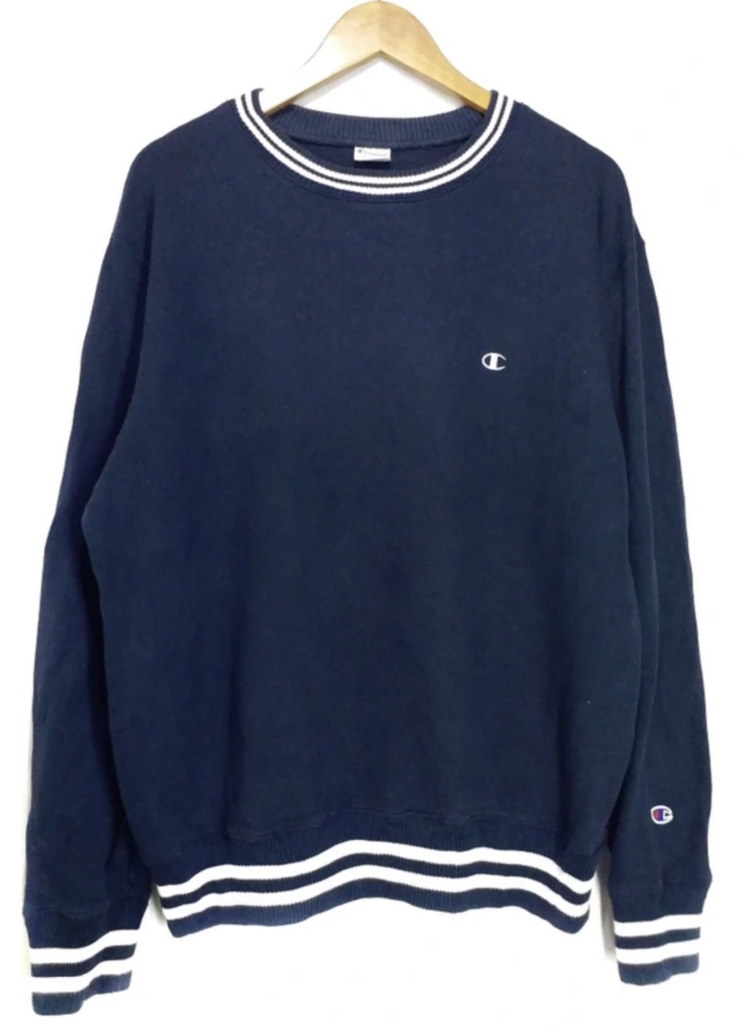 Champion × Vintage RARE VINTAGE CHAMPION RINGER SWEATSHIRT 90’s Size US M / EU 48-50 / 2 - 2 Thumbnail