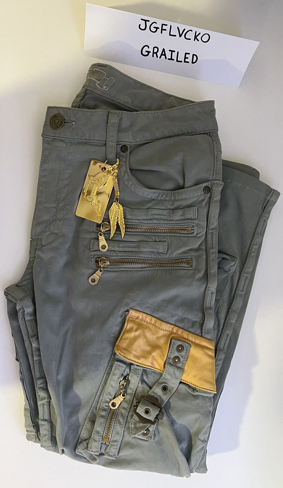 Vintage Robins Jeans Army online Patch Jeans.