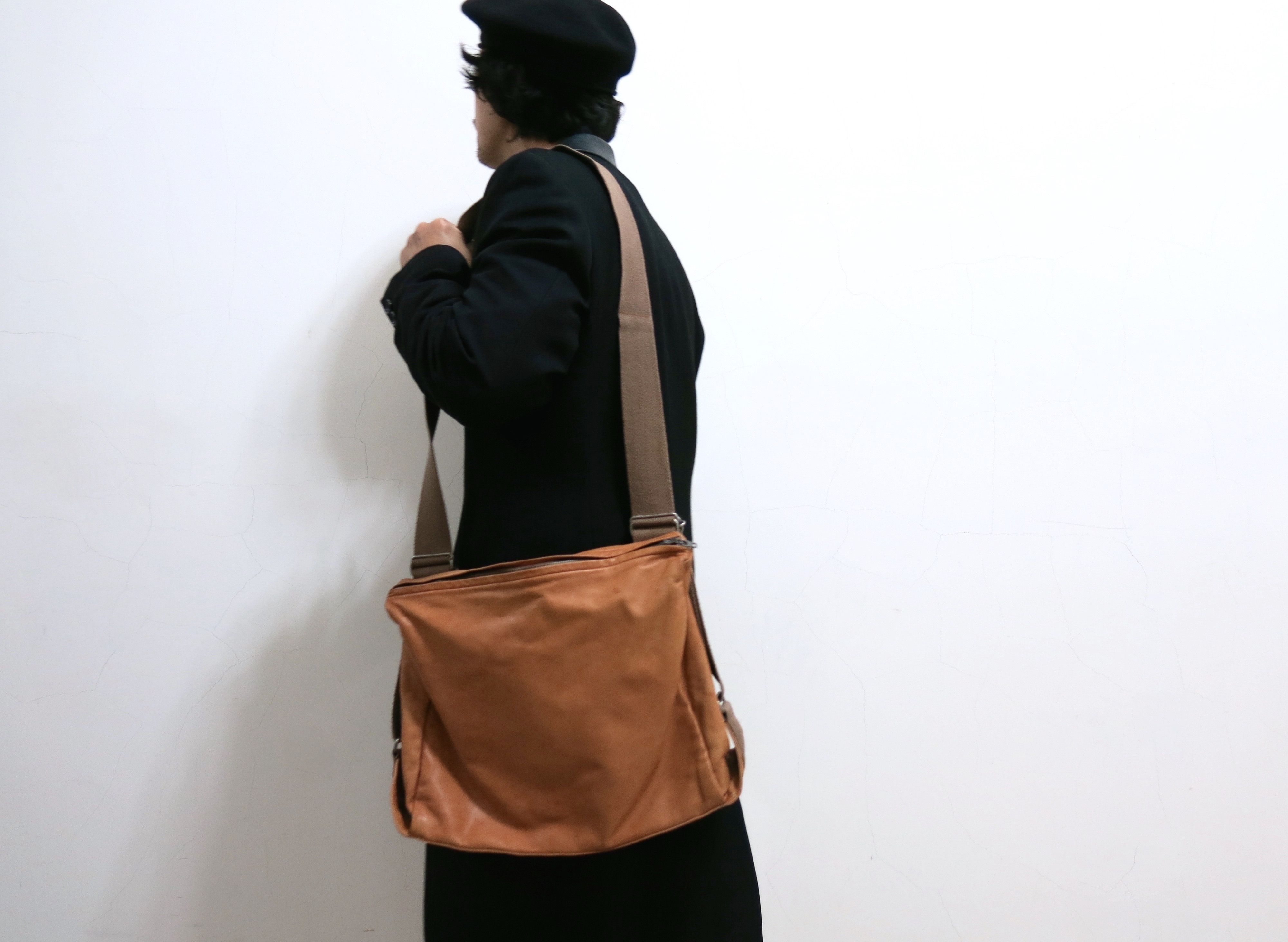 Yohji Yamamoto Pour Homme 3-Way Horse Hide Cross Body Bag Size ONE SIZE - 1 Thumbnail