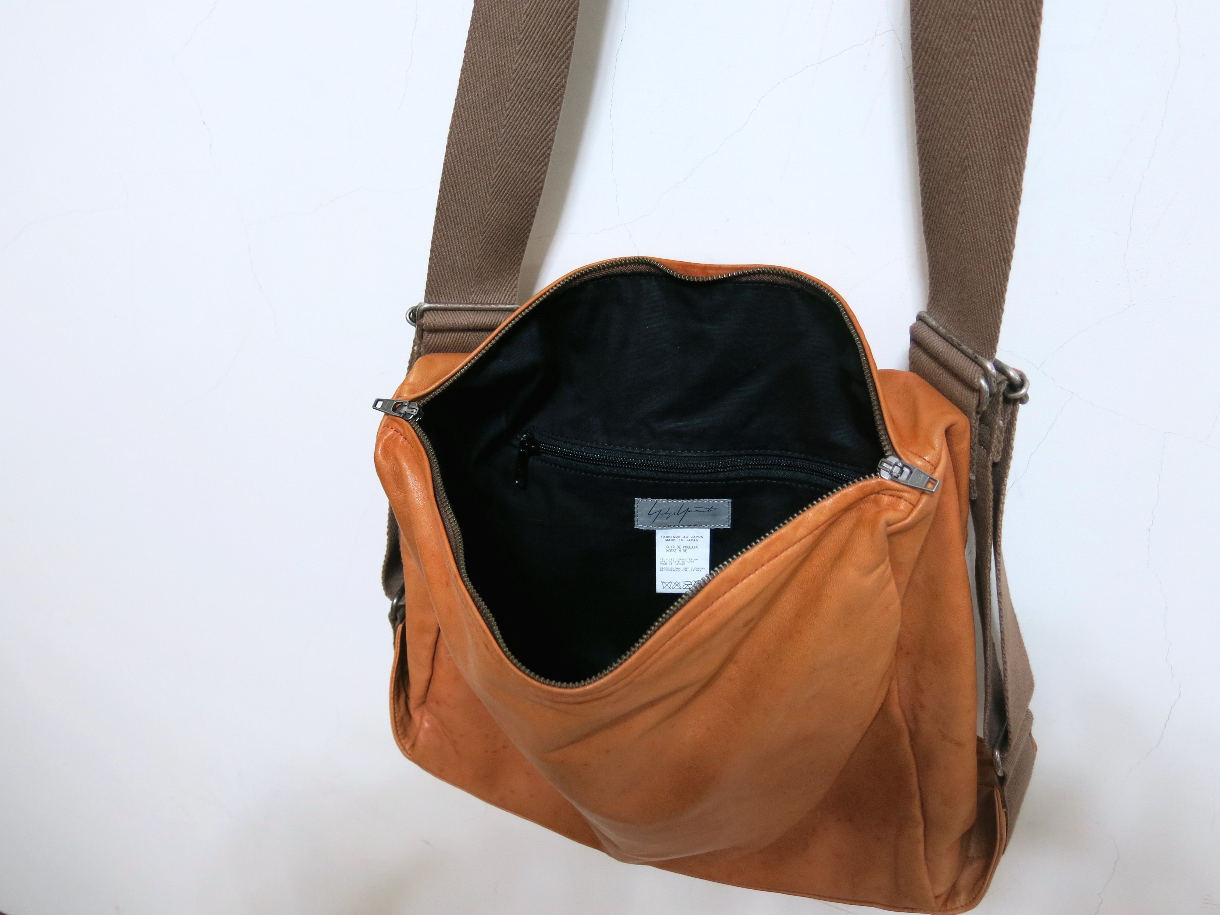 Yohji Yamamoto Pour Homme 3-Way Horse Hide Cross Body Bag Size ONE SIZE - 10 Thumbnail