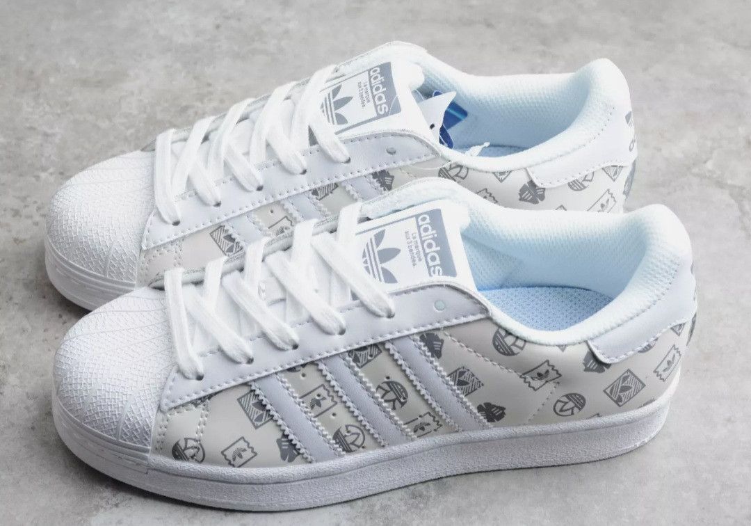 Adidas New Adidas Superstar Logo Printed Originals White Grailed