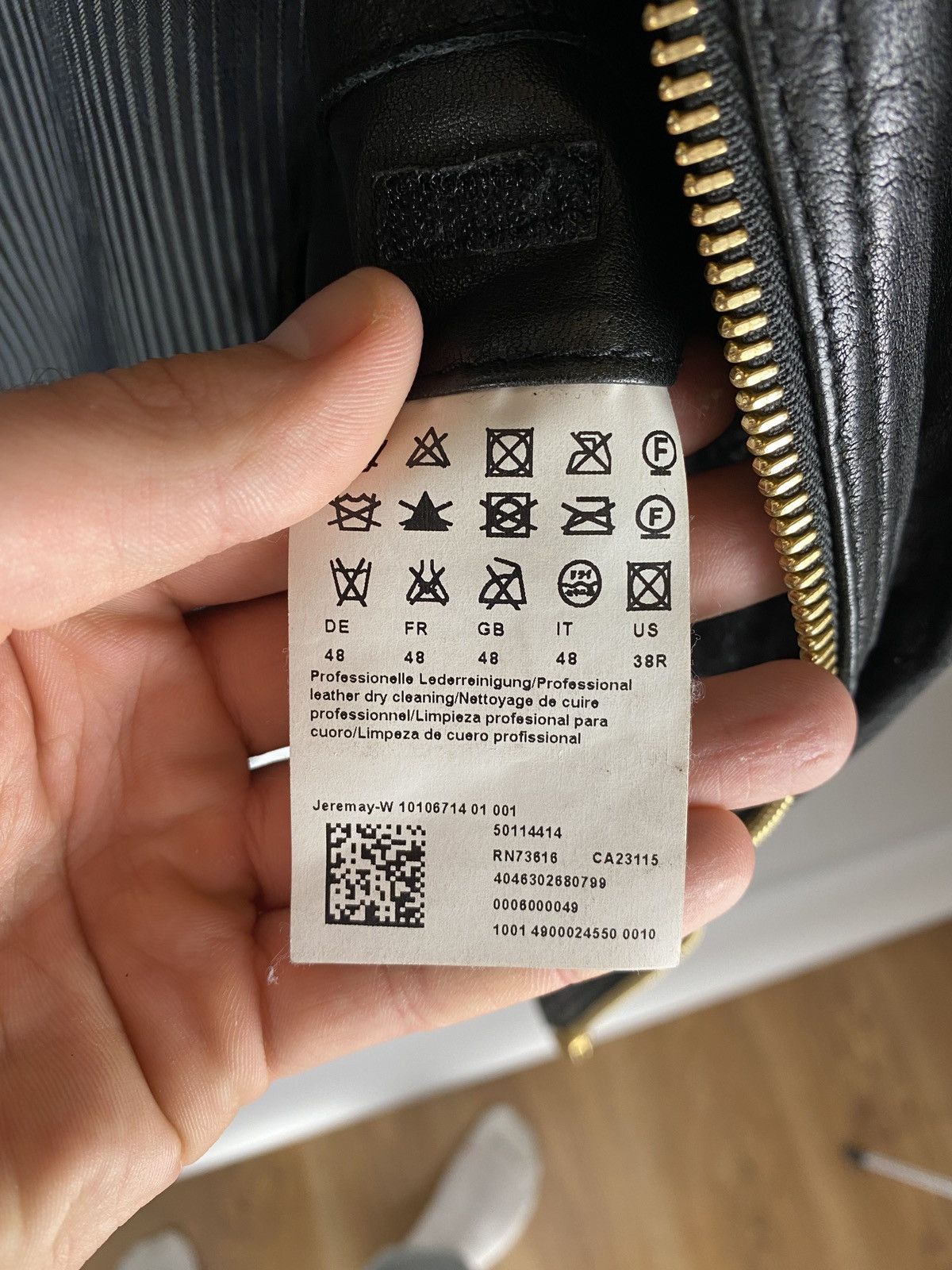 Hugo Boss Vintage Hugo Boss 100% Oiled Calf Leather Jacket Size US M / EU 48-50 / 2 - 7 Thumbnail