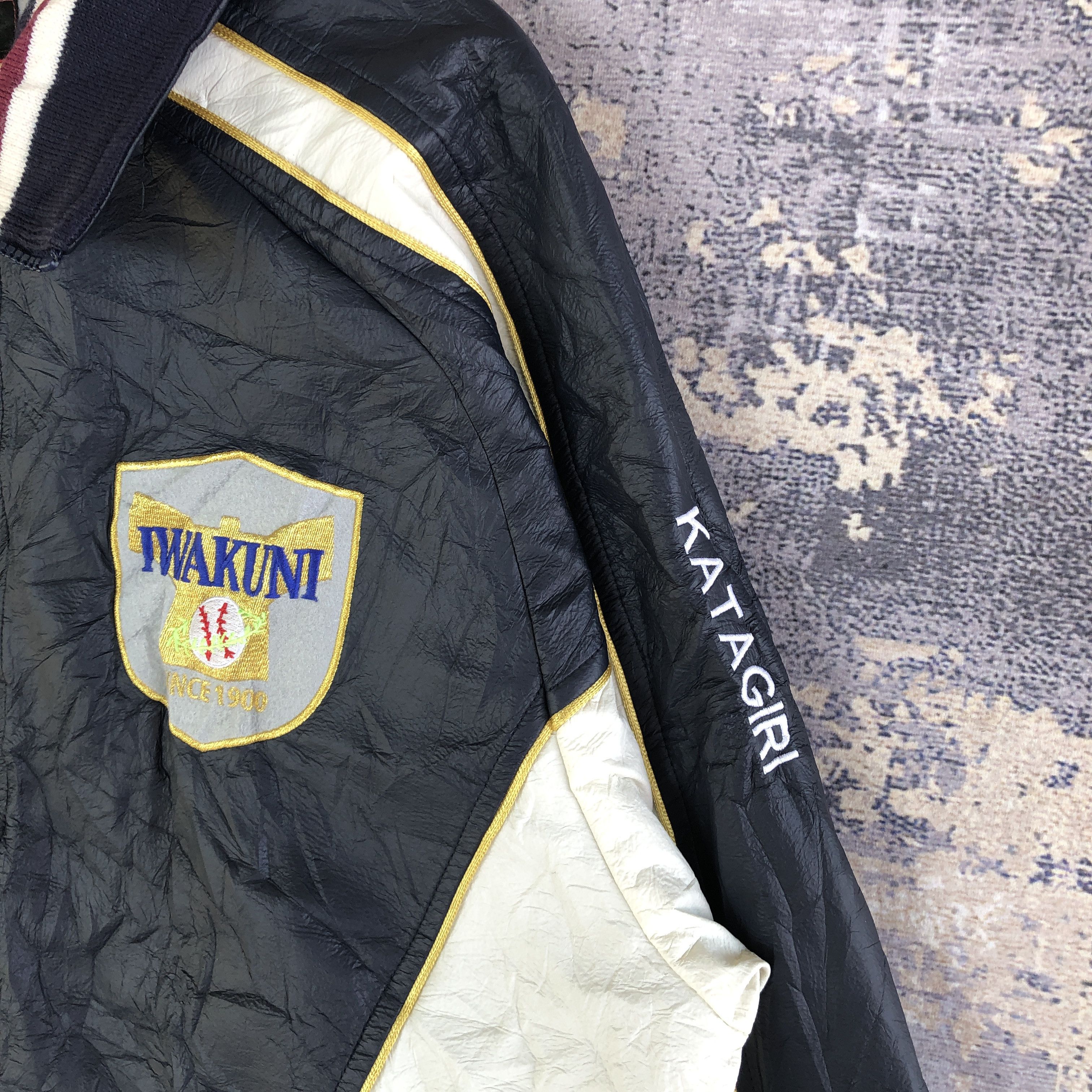 Japanese Brand × Vintage Vintage IWAKUNI Baseball Jacket Japanese Varsity Jacket Size US L / EU 52-54 / 3 - 6 Thumbnail