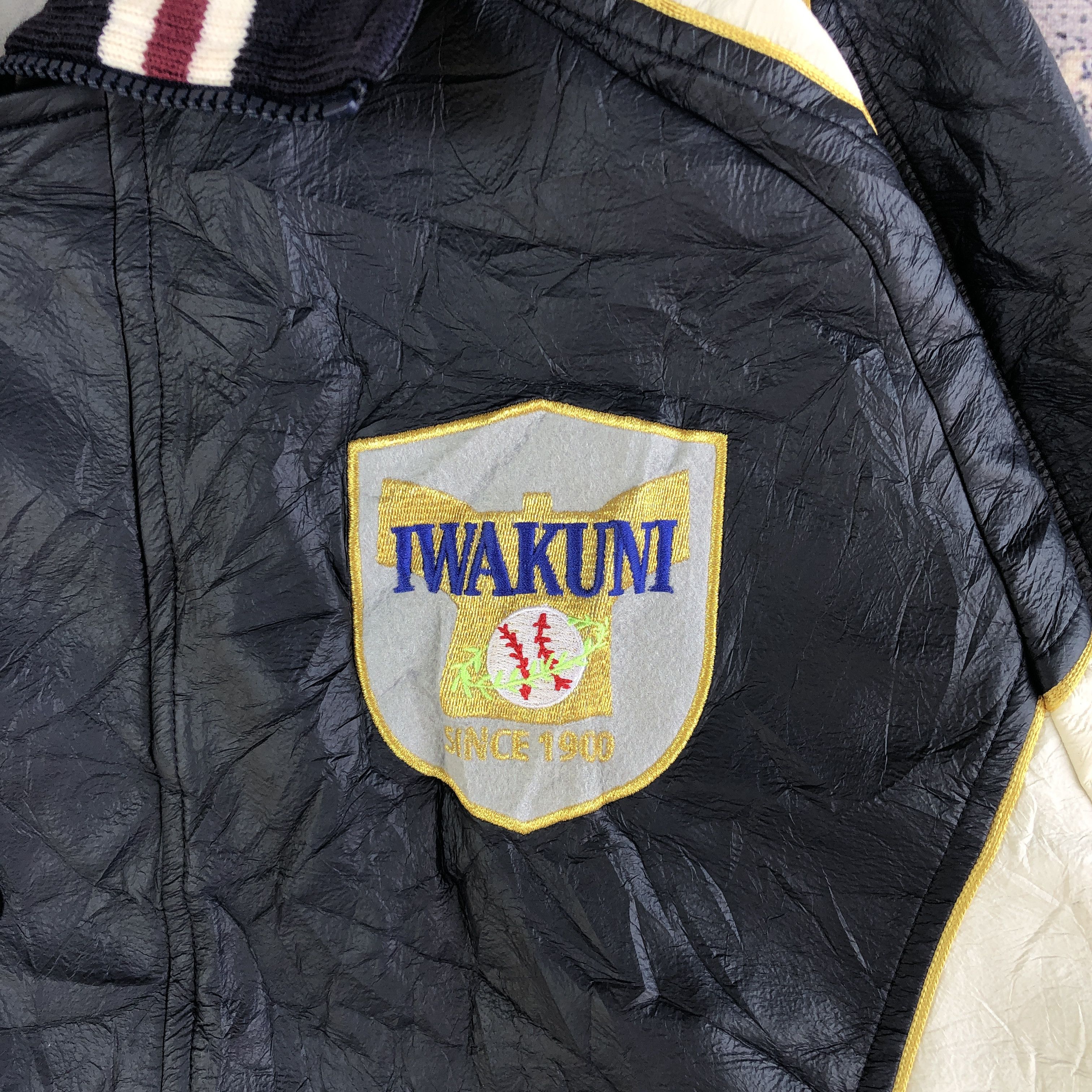 Japanese Brand × Vintage Vintage IWAKUNI Baseball Jacket Japanese Varsity Jacket Size US L / EU 52-54 / 3 - 5 Thumbnail