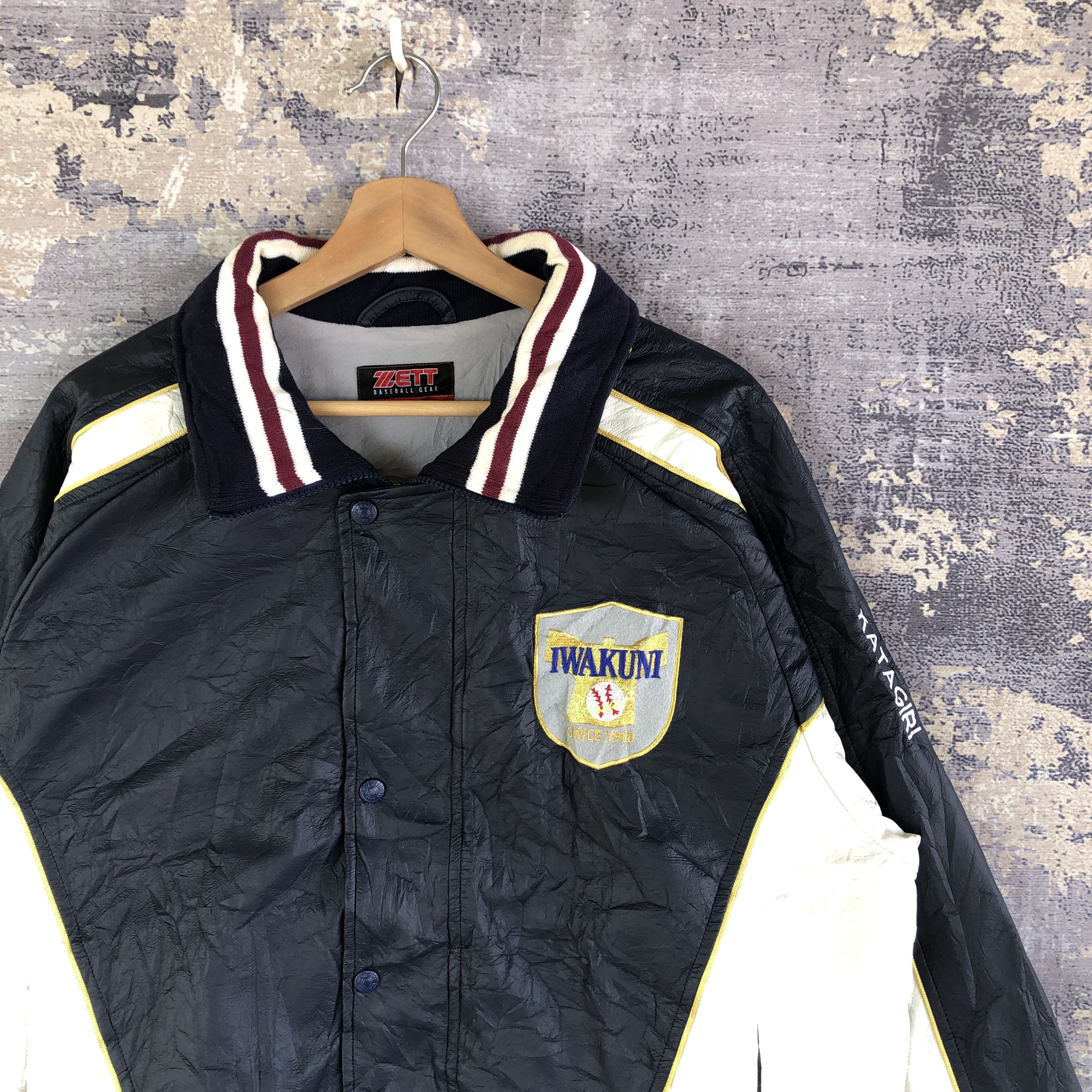 Japanese Brand × Vintage Vintage IWAKUNI Baseball Jacket Japanese Varsity Jacket Size US L / EU 52-54 / 3 - 4 Thumbnail