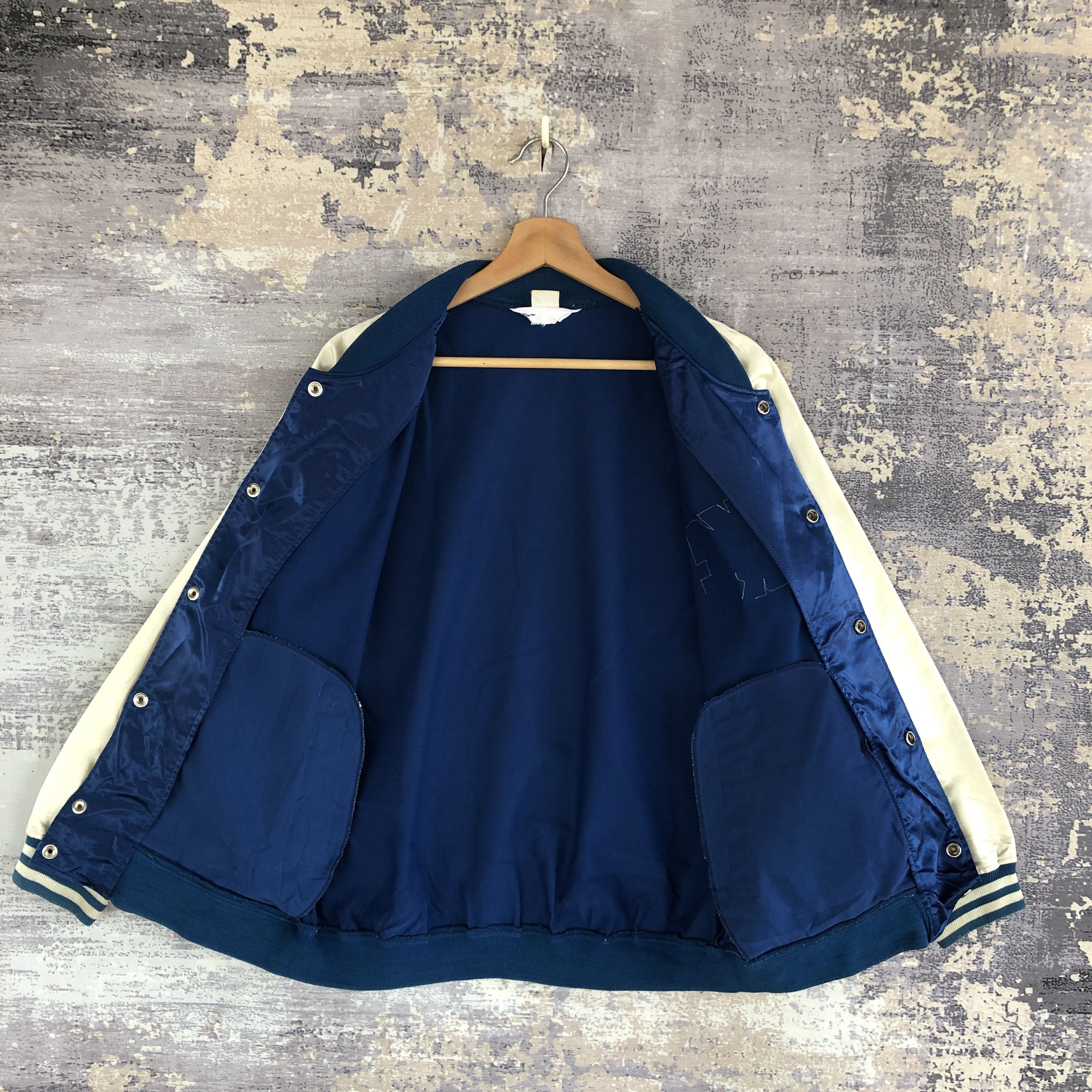 Japanese Brand × Vintage Vintage KC Baseball Jacket Japanese Satin Bomber Jackets Size US S / EU 44-46 / 1 - 7 Thumbnail