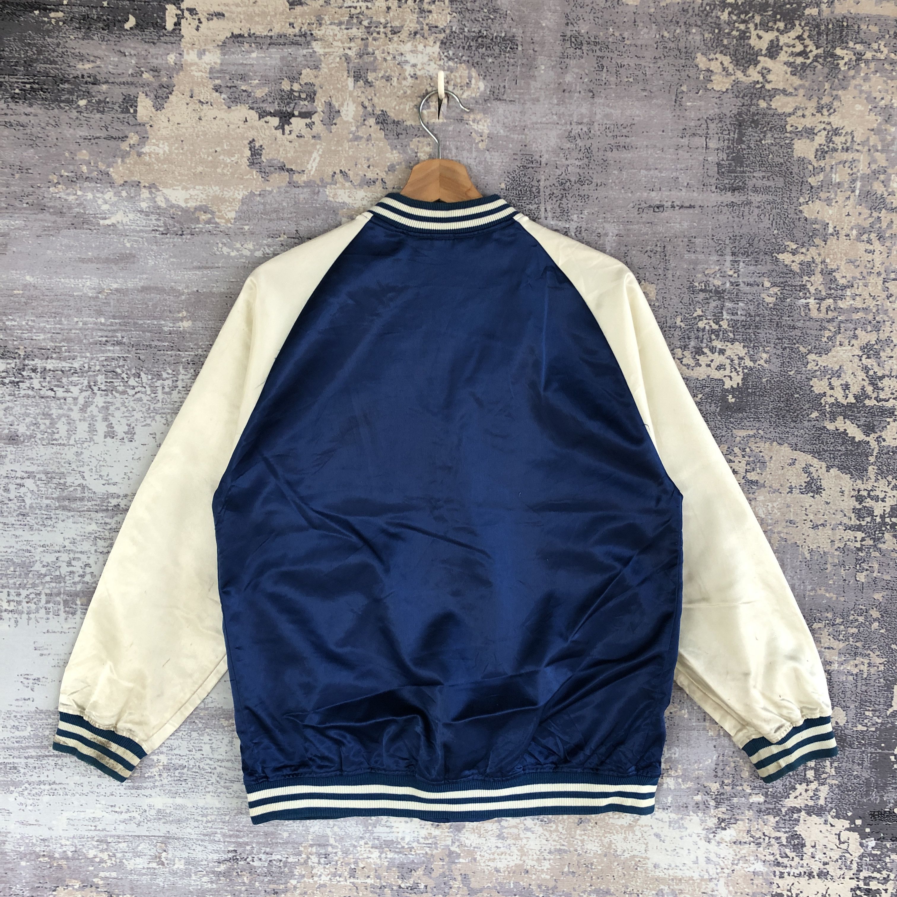 Japanese Brand × Vintage Vintage KC Baseball Jacket Japanese Satin Bomber Jackets Size US S / EU 44-46 / 1 - 2 Thumbnail