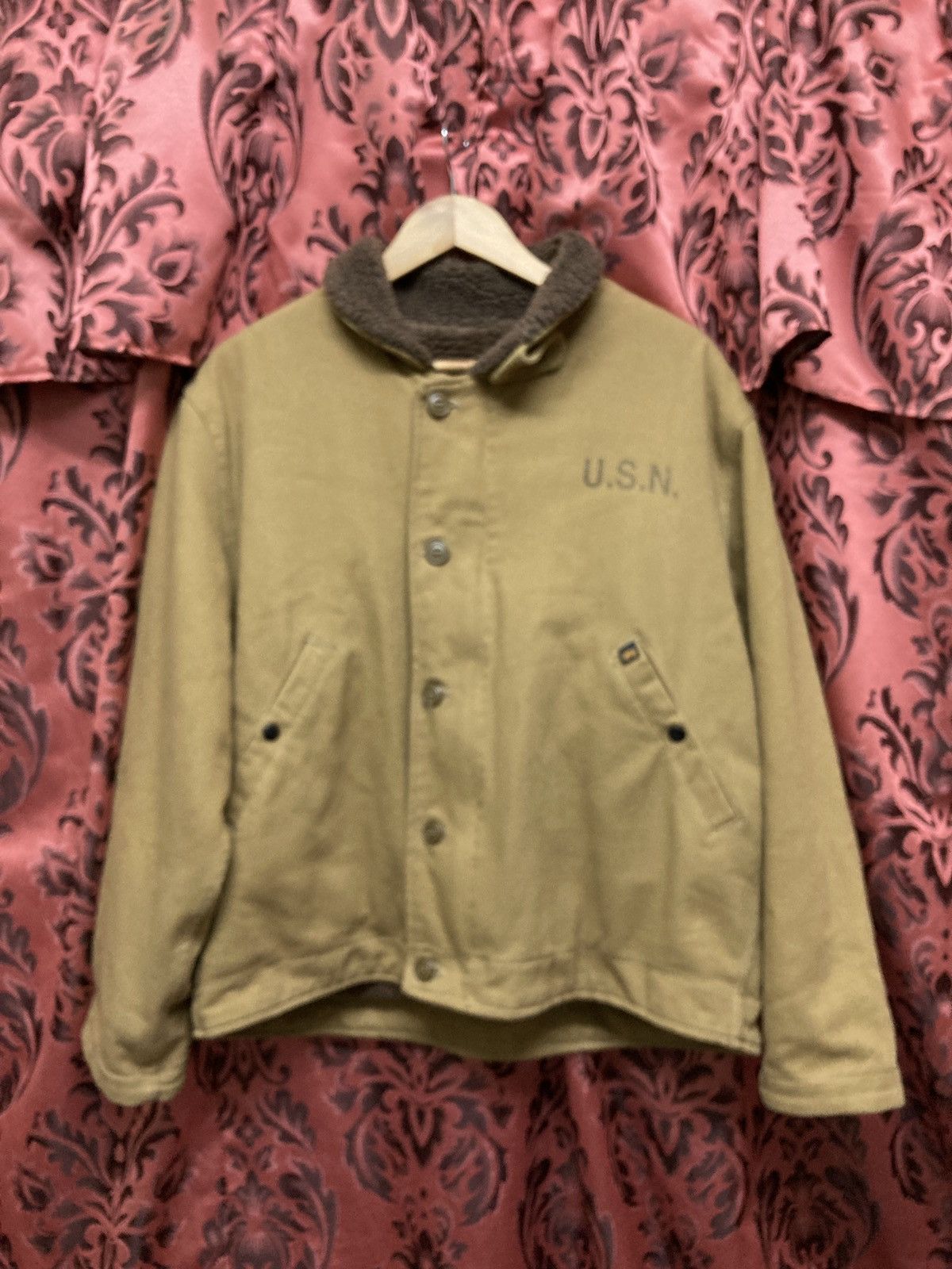 Vintage U.S.N ALPHA Navy Deck Jacket Size US L / EU 52-54 / 3 - 9 Thumbnail