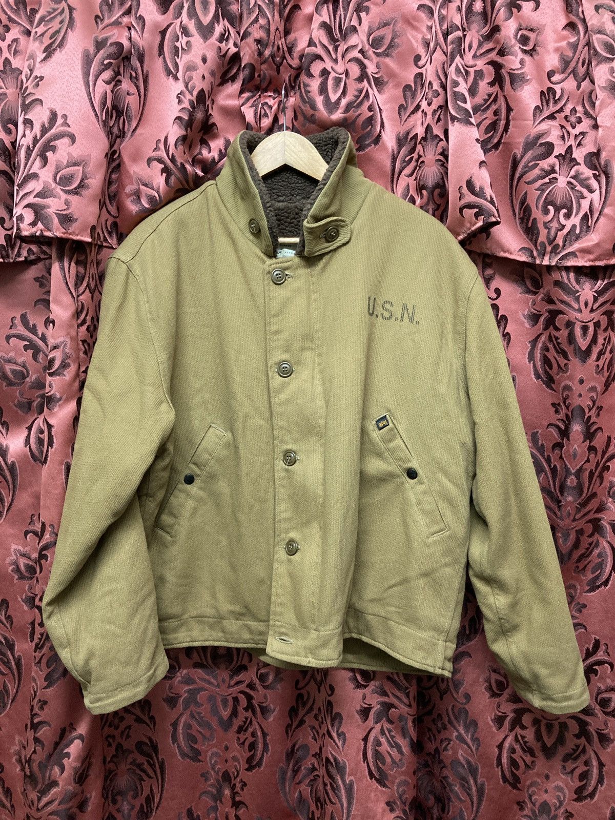 Vintage U.S.N ALPHA Navy Deck Jacket Size US L / EU 52-54 / 3 - 14 Thumbnail