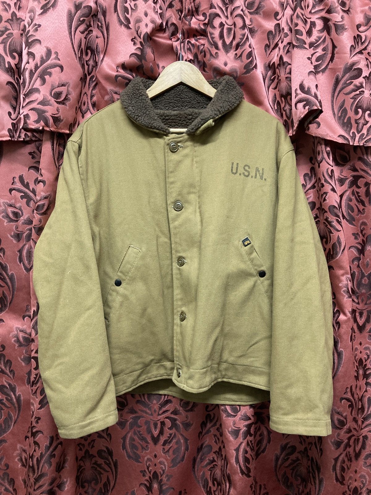 Vintage U.S.N ALPHA Navy Deck Jacket Size US L / EU 52-54 / 3 - 13 Thumbnail
