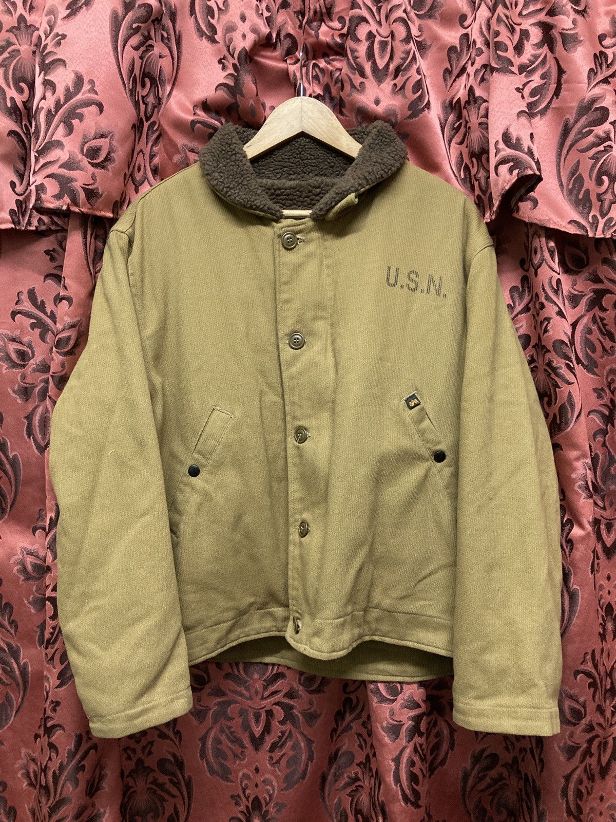 Vintage U.S.N ALPHA Navy Deck Jacket Size US L / EU 52-54 / 3 - 12 Thumbnail
