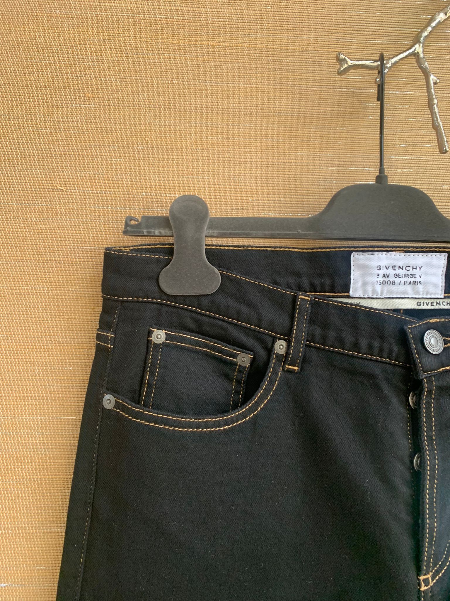 Givenchy Denim Trousers in Black Size US 31 - 6 Thumbnail