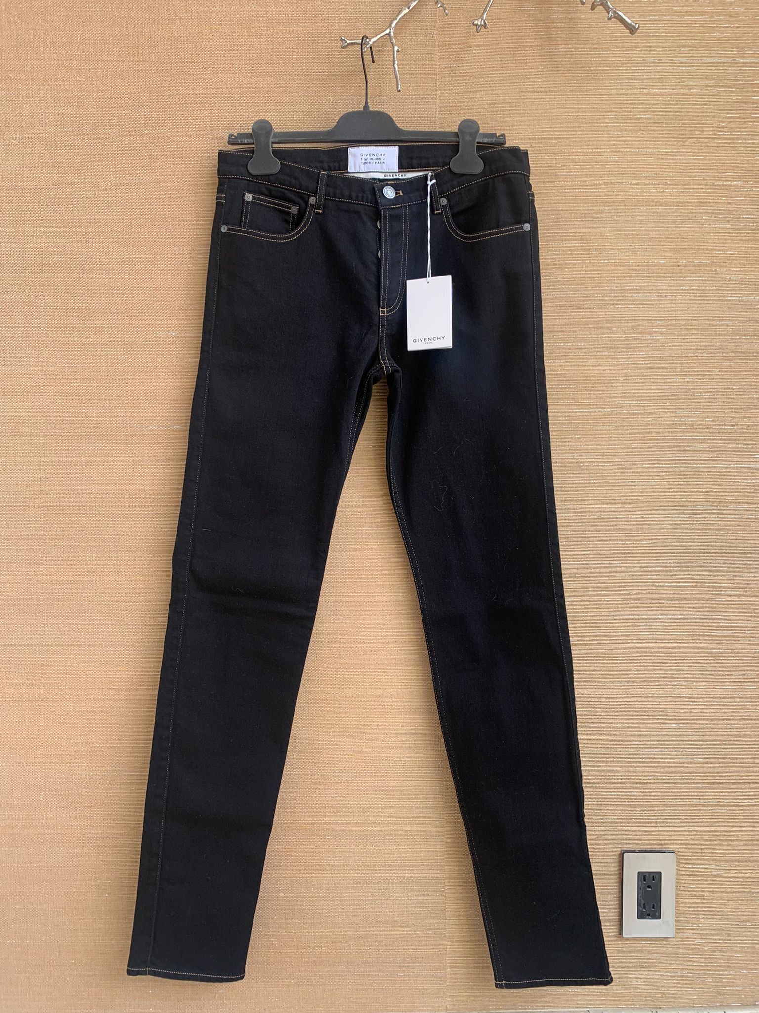 Givenchy Denim Trousers in Black Size US 31 - 1 Thumbnail