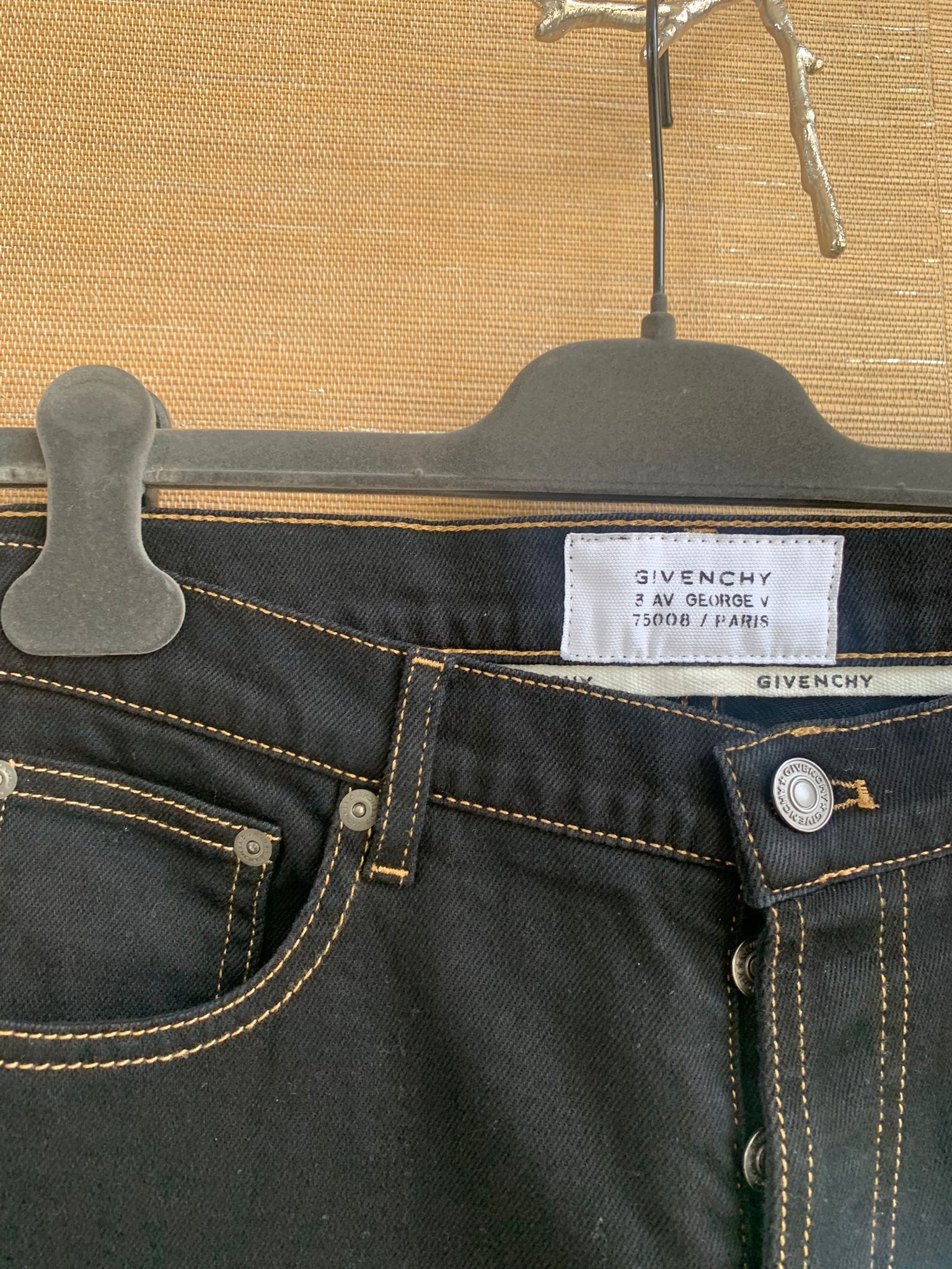 Givenchy Denim Trousers in Black Size US 31 - 5 Thumbnail