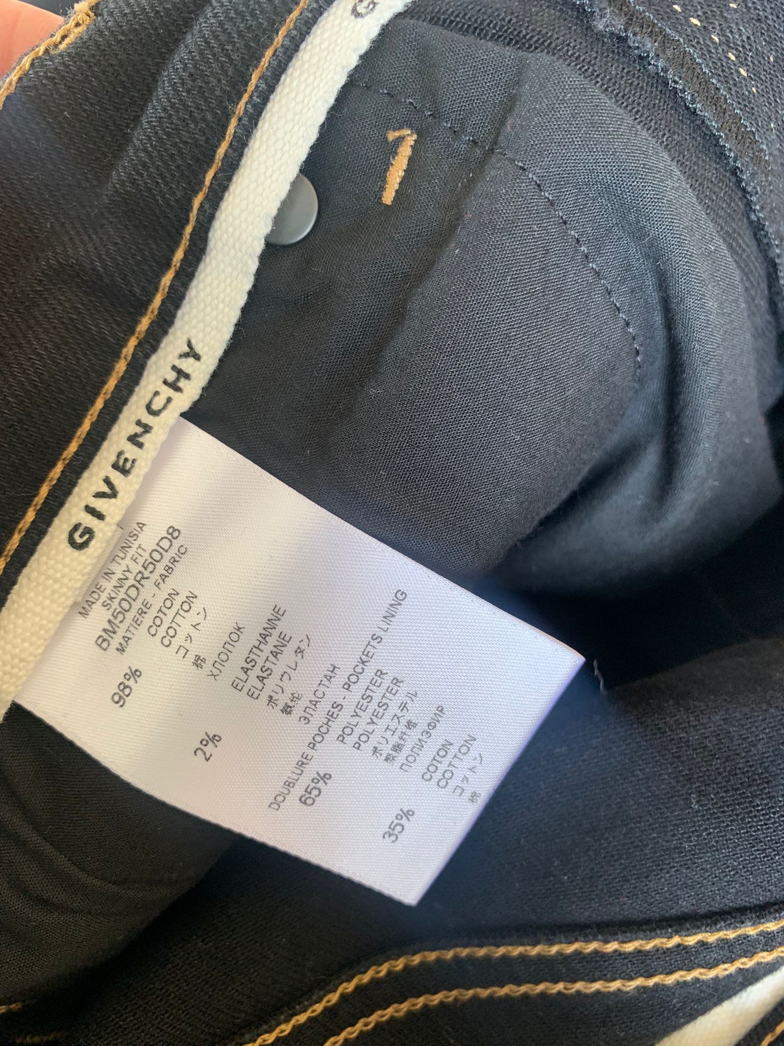 Givenchy Denim Trousers in Black Size US 31 - 11 Thumbnail