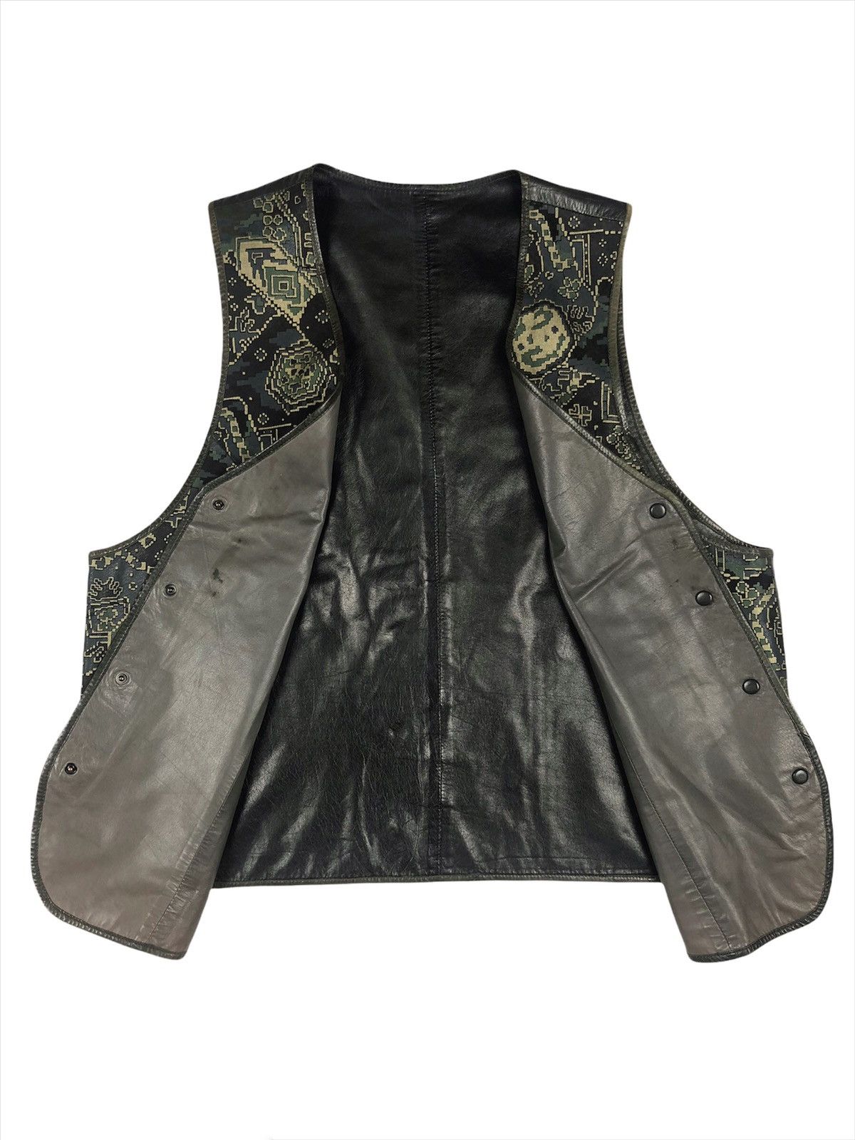 Leather Vintage Leather Vest Native Style Size US M / EU 48-50 / 2 - 4 Thumbnail