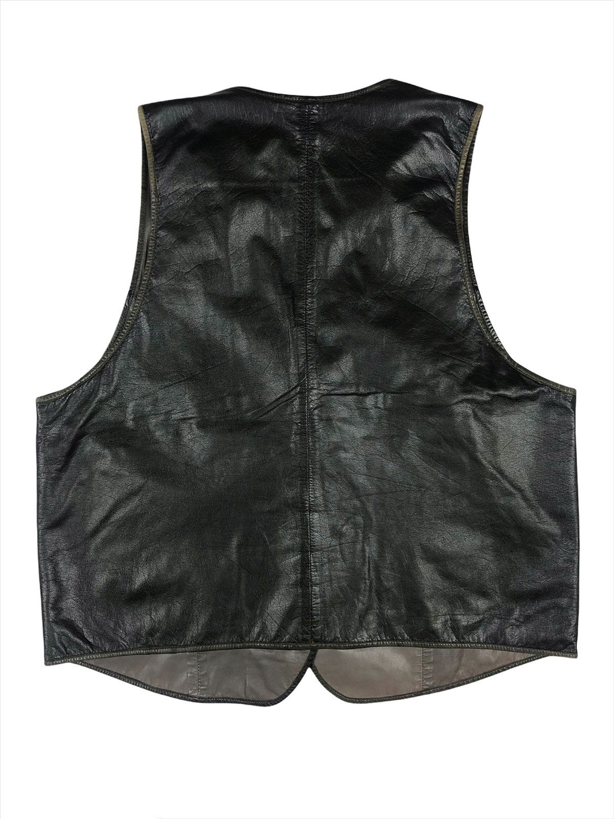 Leather Vintage Leather Vest Native Style Size US M / EU 48-50 / 2 - 2 Thumbnail