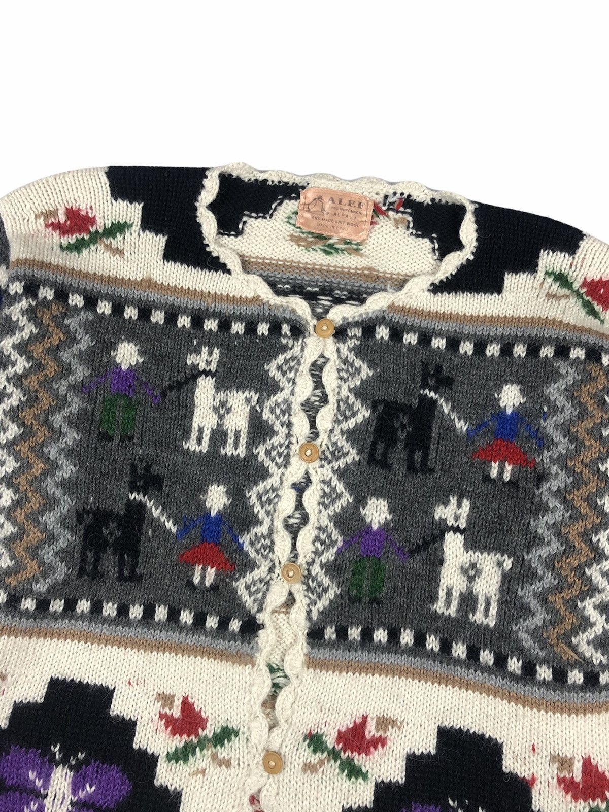Vintage Vintage 80s Knit Sweater Native Design Kapital Size US M / EU 48-50 / 2 - 5 Thumbnail