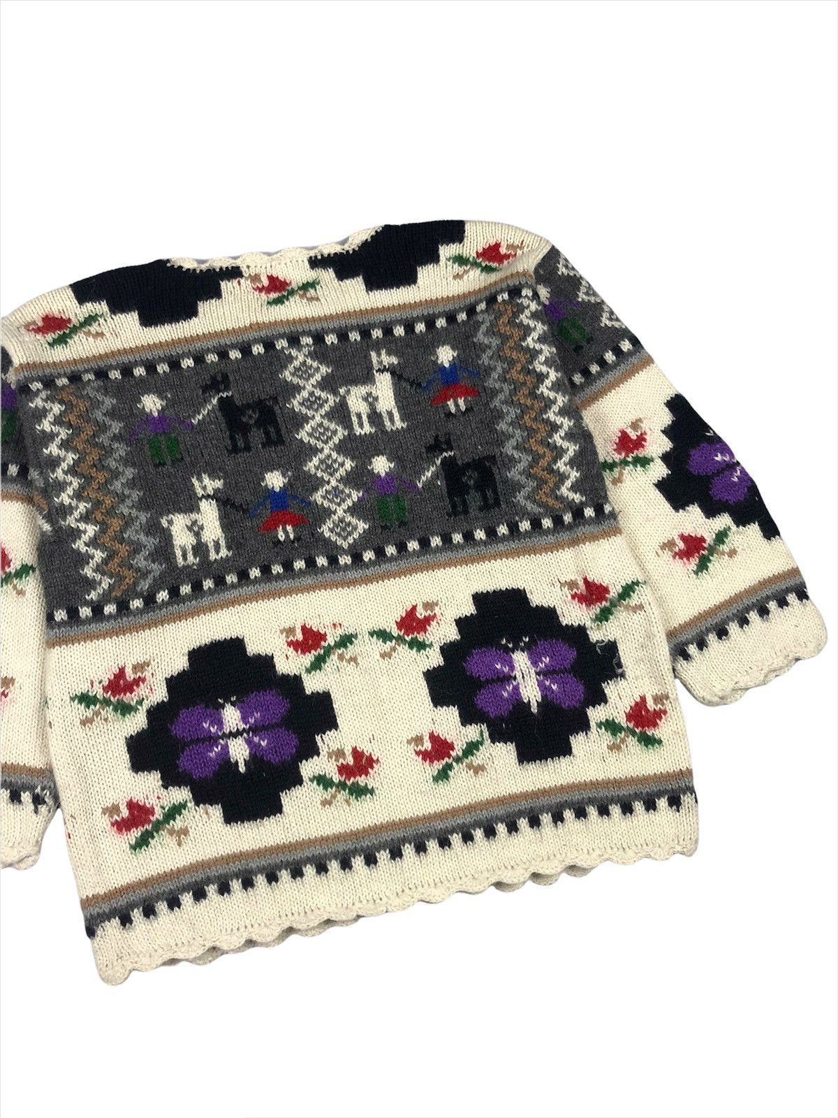Vintage Vintage 80s Knit Sweater Native Design Kapital Size US M / EU 48-50 / 2 - 7 Thumbnail