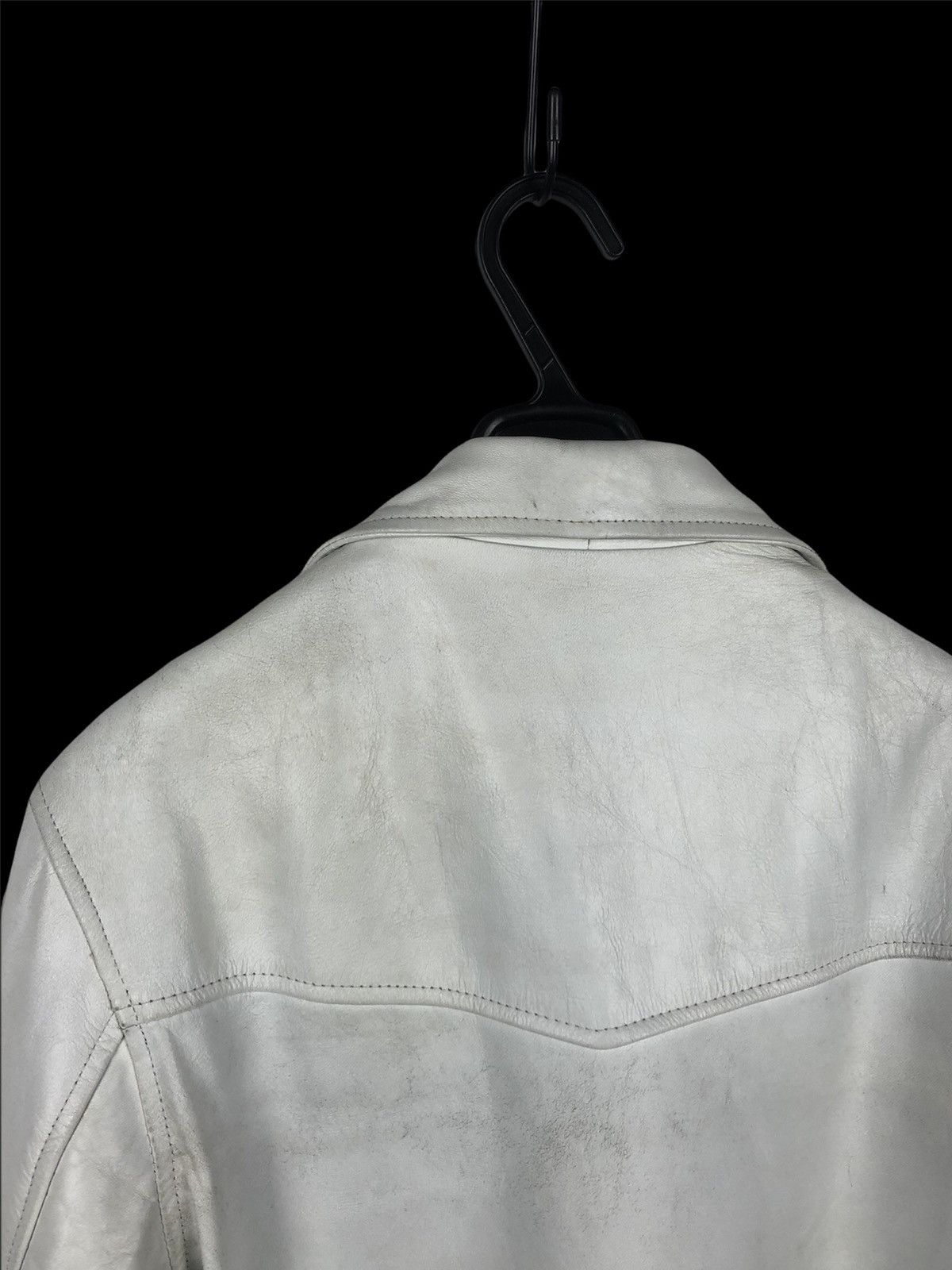 Genuine Leather Vintage Horn Works by Kakuishi Double Collar Leather Jacket Size US S / EU 44-46 / 1 - 7 Thumbnail