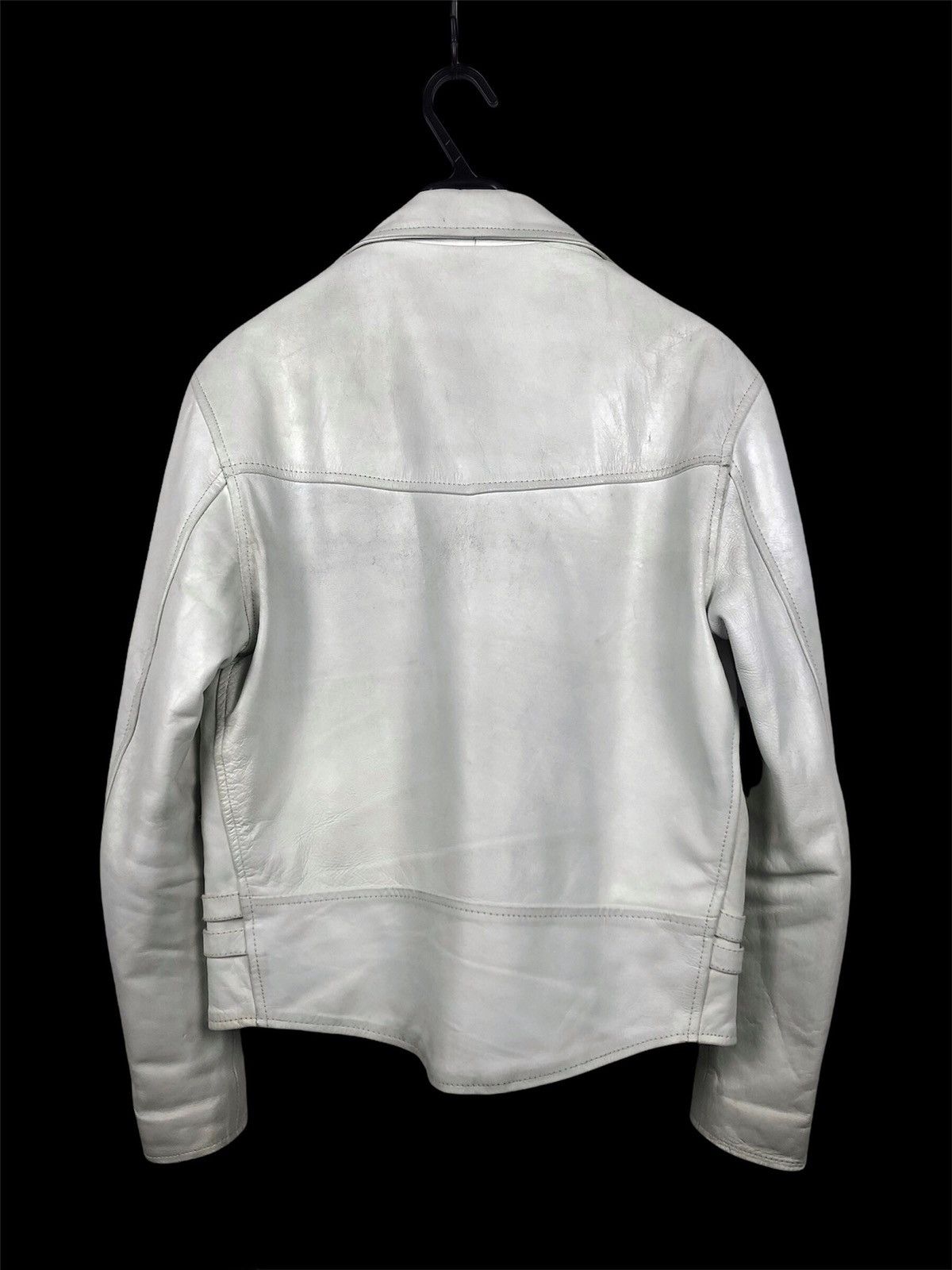 Genuine Leather Vintage Horn Works by Kakuishi Double Collar Leather Jacket Size US S / EU 44-46 / 1 - 2 Thumbnail