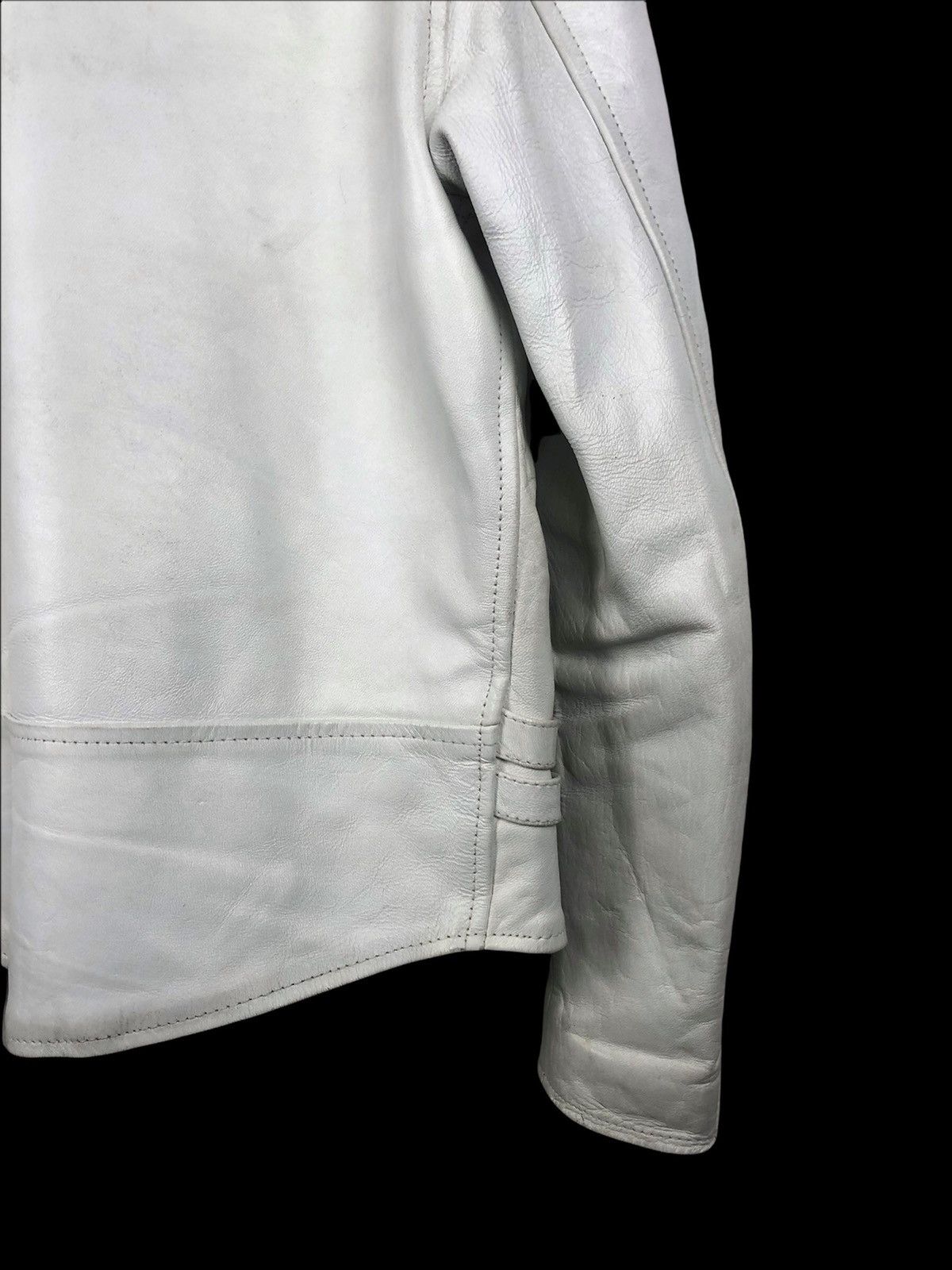 Genuine Leather Vintage Horn Works by Kakuishi Double Collar Leather Jacket Size US S / EU 44-46 / 1 - 6 Thumbnail