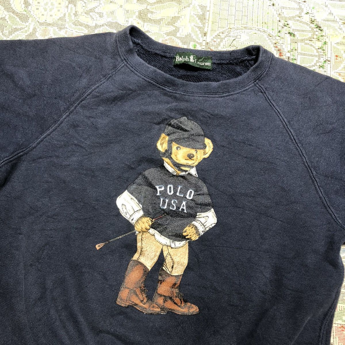 Polo Ralph Lauren Vintage Polo Bear Ralph Lauren Sweatshirt Kid Size US XXS / EU 40 - 1 Thumbnail