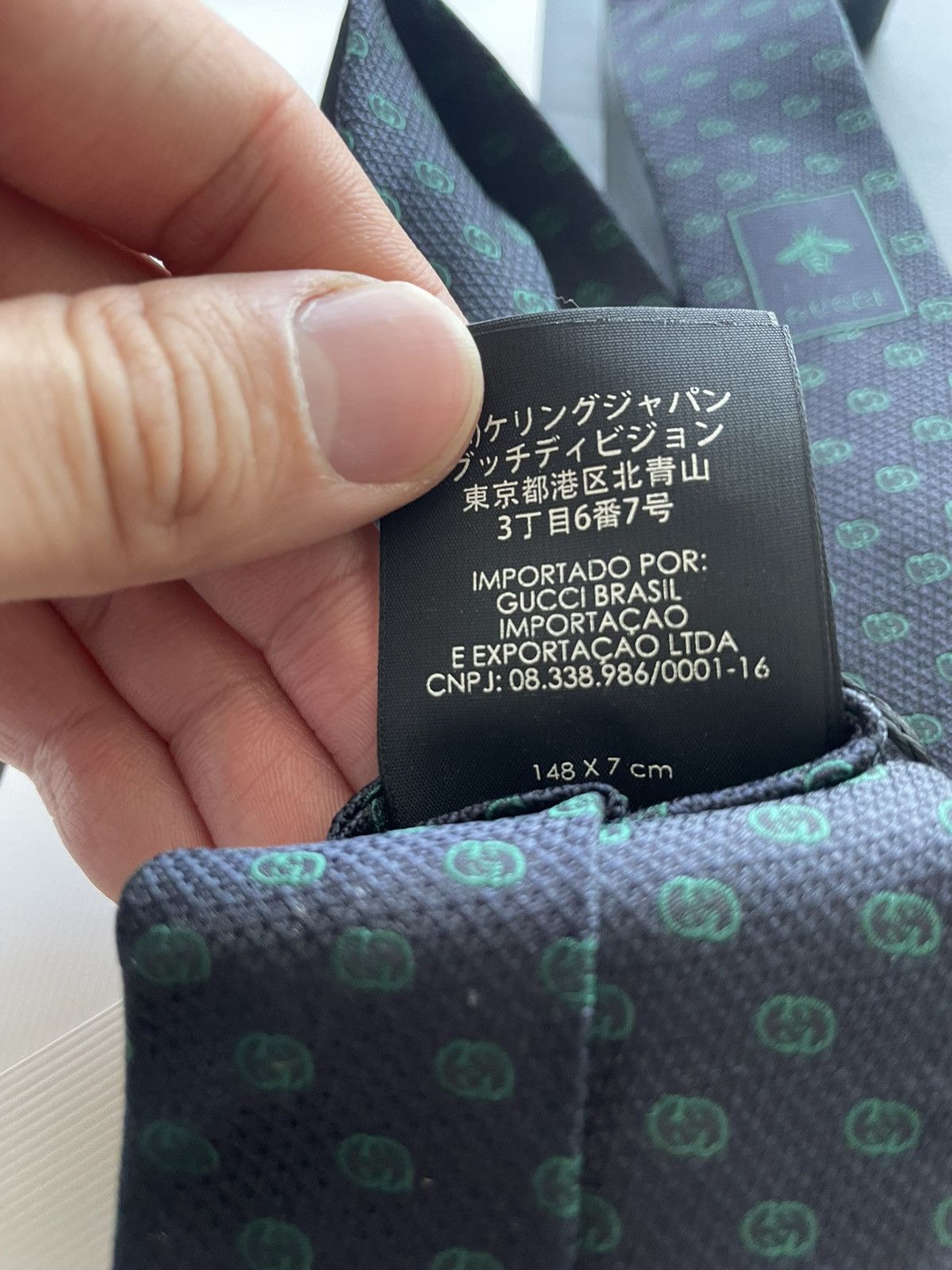 Gucci Gucci GG Logo Monogram Embroidery Tie Brand New Limited Size ONE SIZE - 7 Thumbnail