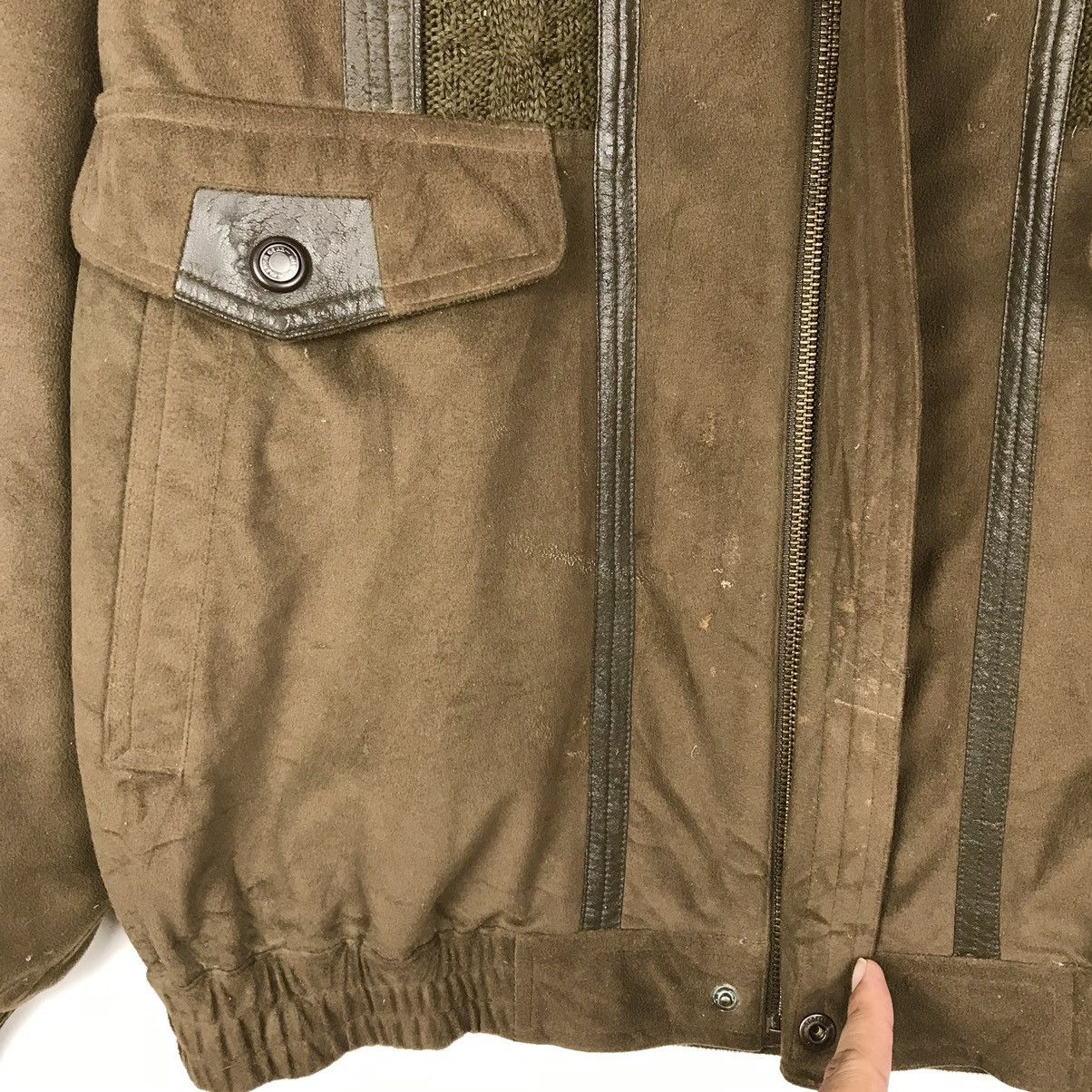 Gianni Valentino × Valentino × Vintage Vintage Brown Gianni Valentino Bomber Jacket Size US L / EU 52-54 / 3 - 12 Thumbnail