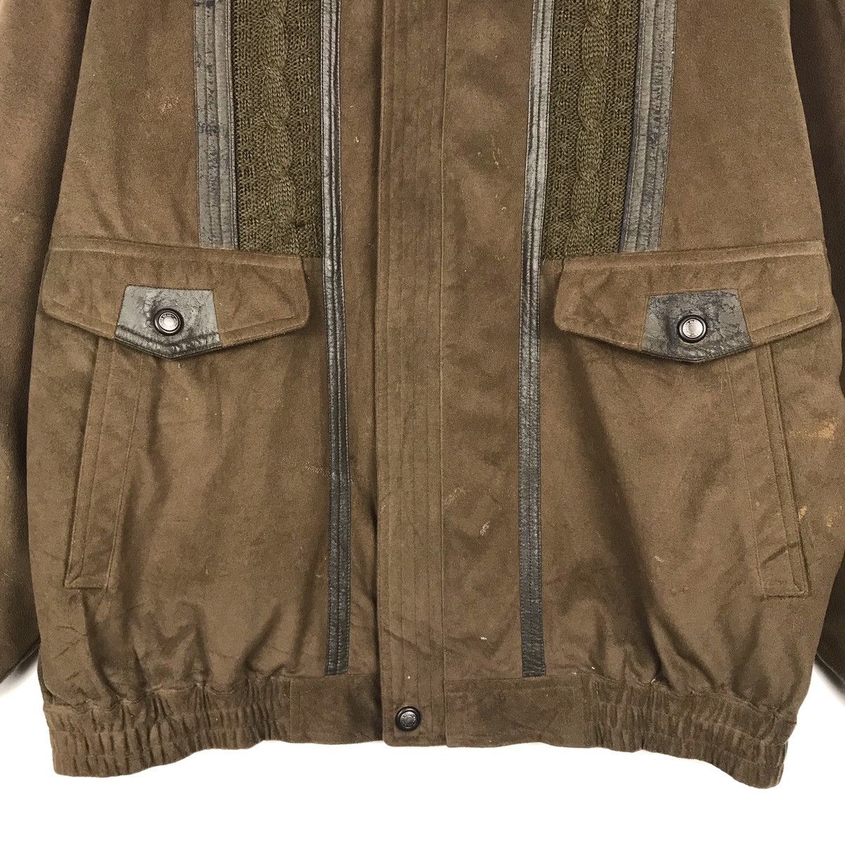 Gianni Valentino × Valentino × Vintage Vintage Brown Gianni Valentino Bomber Jacket Size US L / EU 52-54 / 3 - 4 Thumbnail
