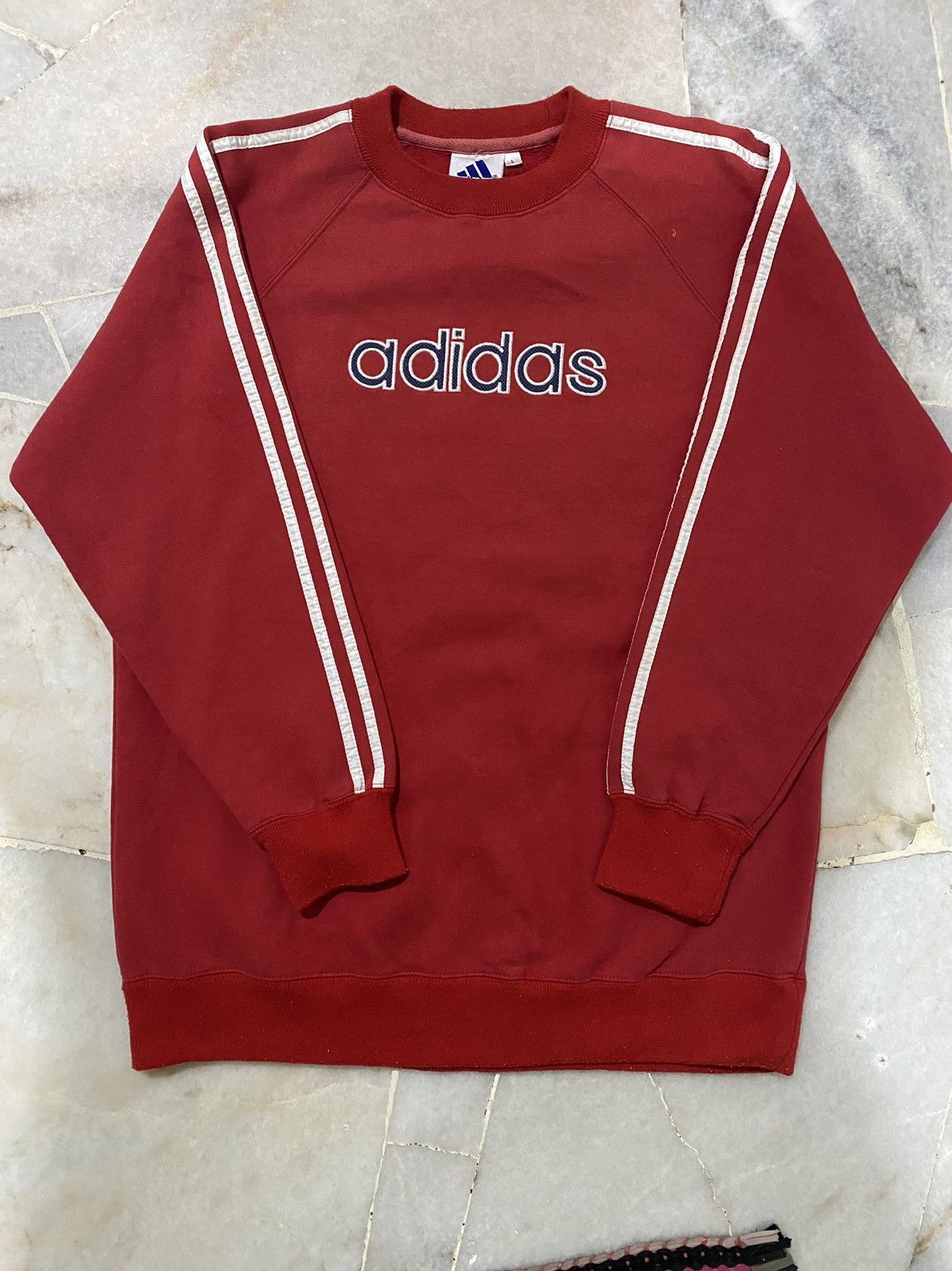 Adidas × Vintage Adidas Vintage Crewneck 90's Size US L / EU 52-54 / 3 - 2 Thumbnail