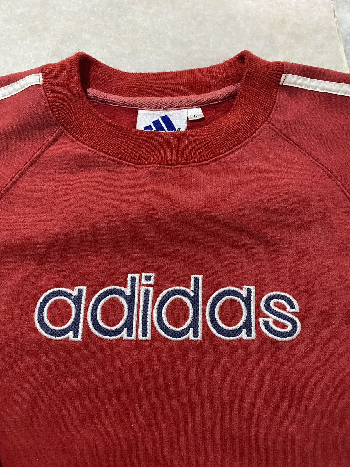 Adidas × Vintage Adidas Vintage Crewneck 90's Size US L / EU 52-54 / 3 - 1 Thumbnail