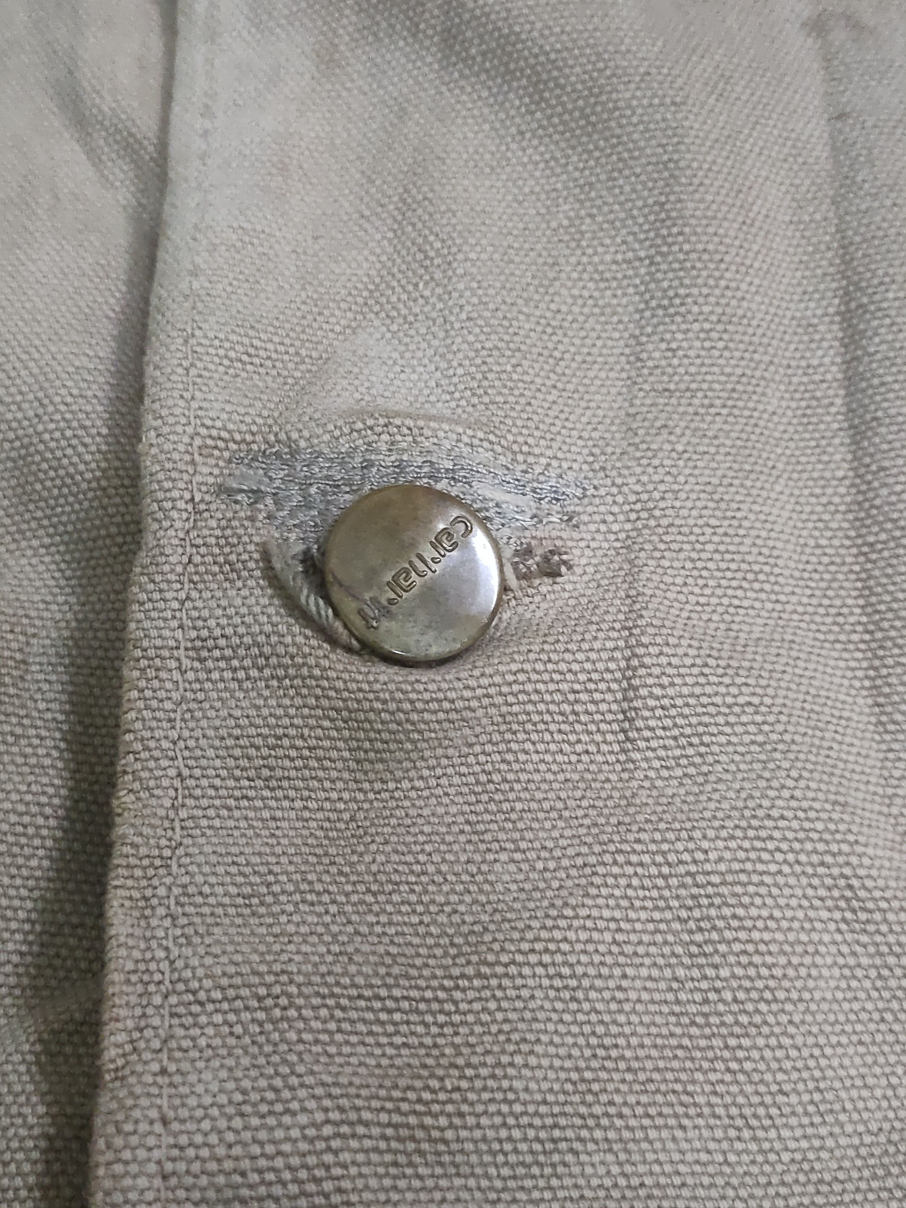Carhartt carhartt vintage distressed denim jacket pocket logo Size US L / EU 52-54 / 3 - 6 Thumbnail