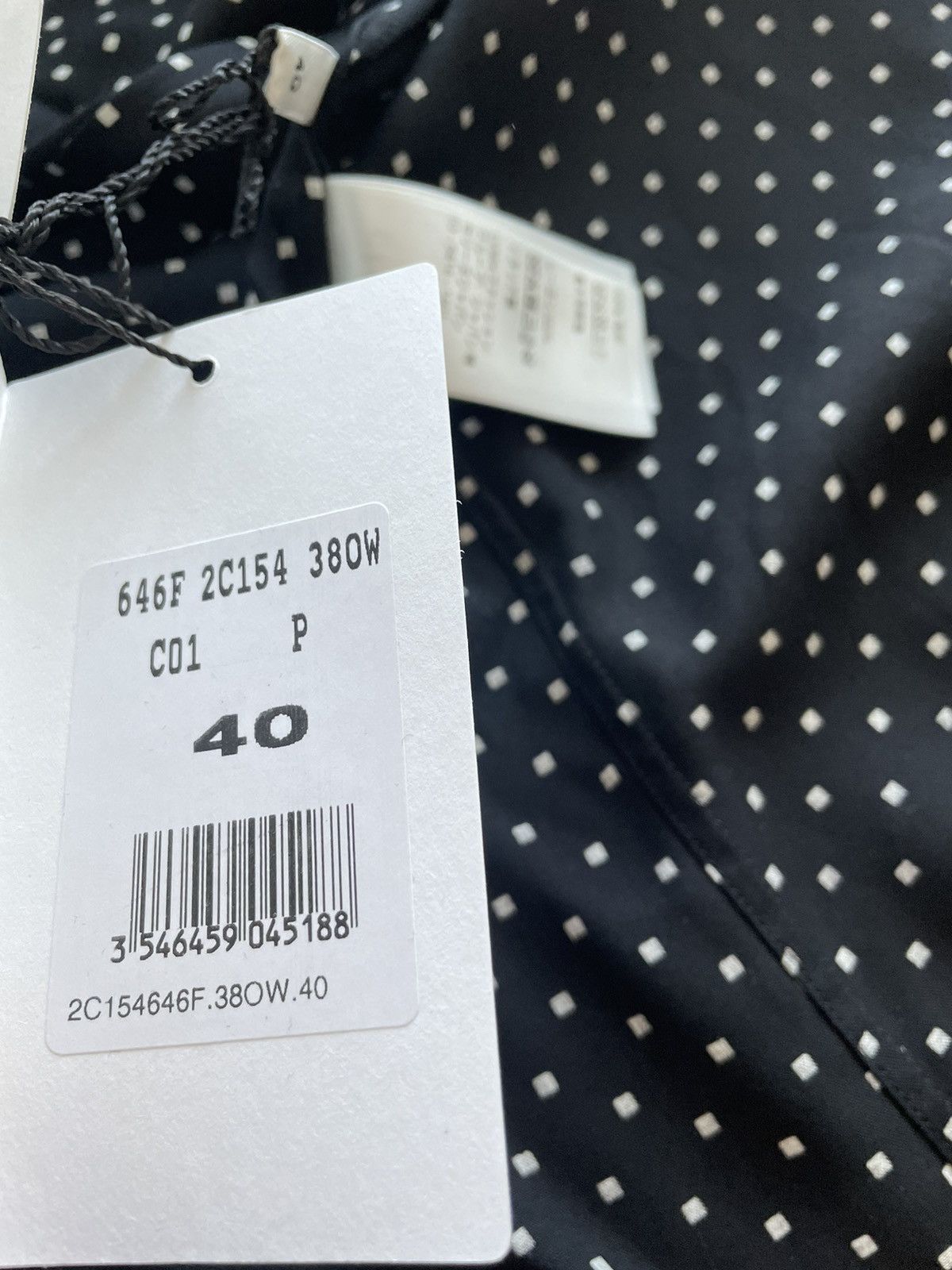 Celine × Hedi Slimane Rare BrandNew Hedi Runway Iconic Viscose Square Print Shirt Size US M / EU 48-50 / 2 - 8 Thumbnail