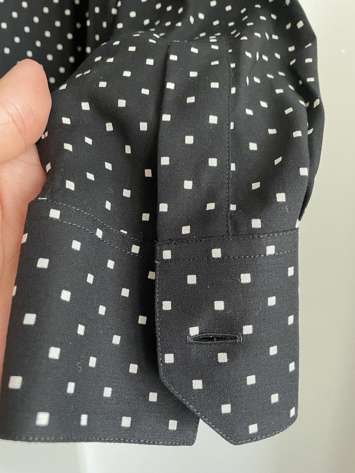 Celine × Hedi Slimane Rare BrandNew Hedi Runway Iconic Viscose Square Print Shirt Size US M / EU 48-50 / 2 - 12 Thumbnail