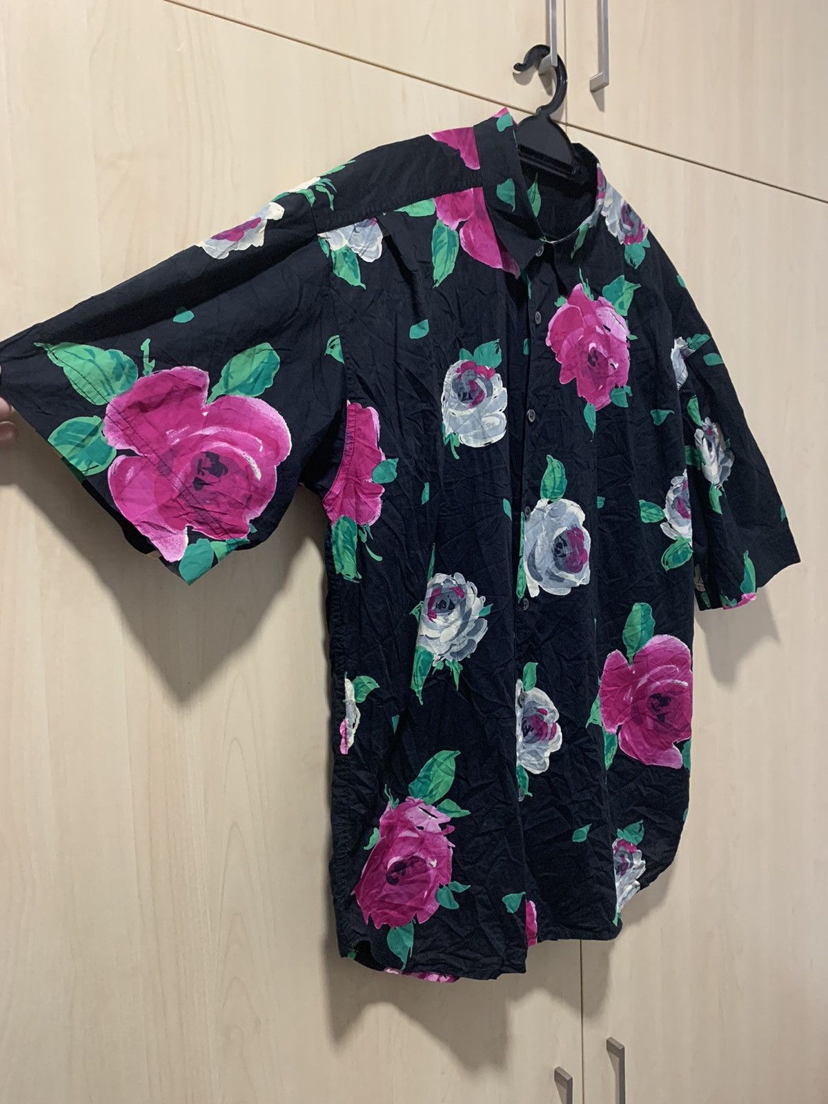 Byblos × Vintage Vintage Byblos button up flower motif casual hawaii shirt Size US L / EU 52-54 / 3 - 3 Thumbnail