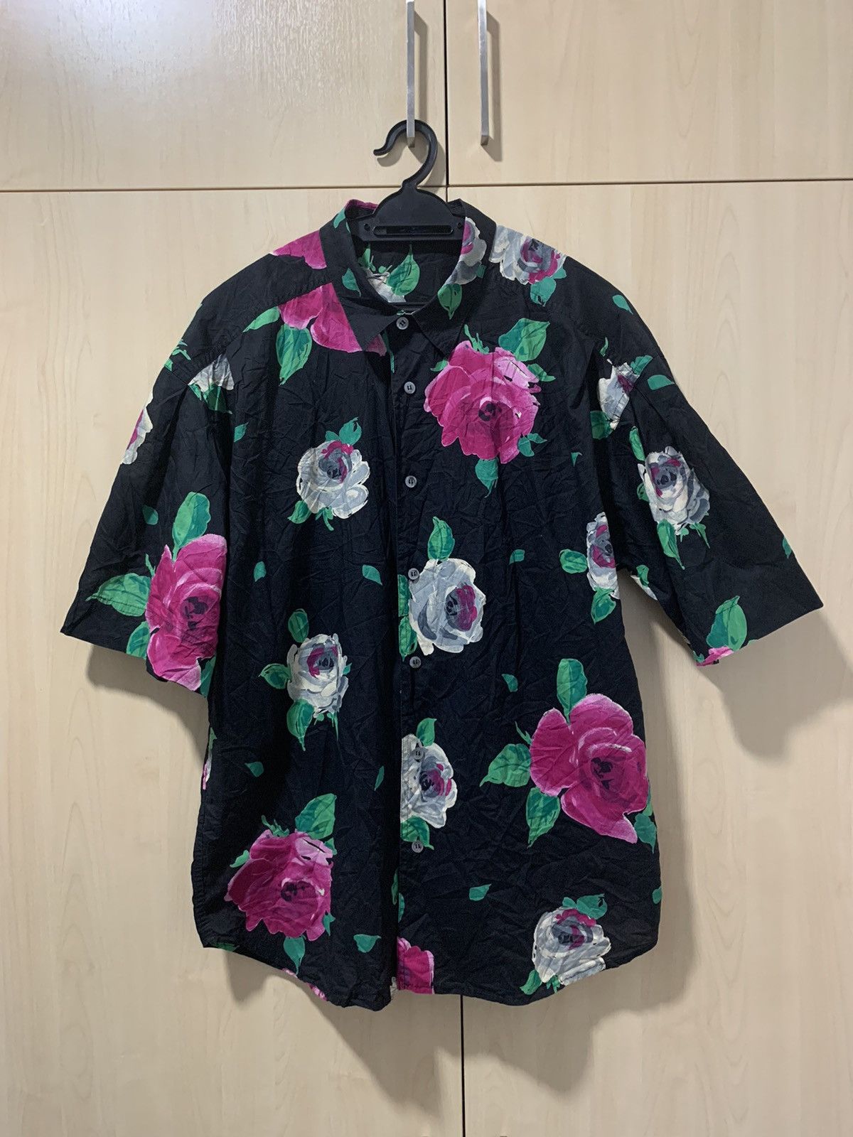 Byblos × Vintage Vintage Byblos button up flower motif casual hawaii shirt Size US L / EU 52-54 / 3 - 1 Thumbnail