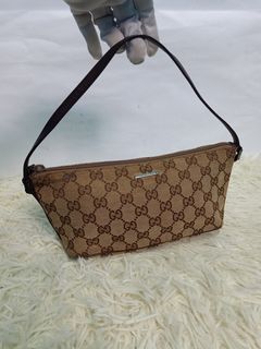 Gucci Boat Pochette - Brown Handle Bags, Handbags - GUC03834