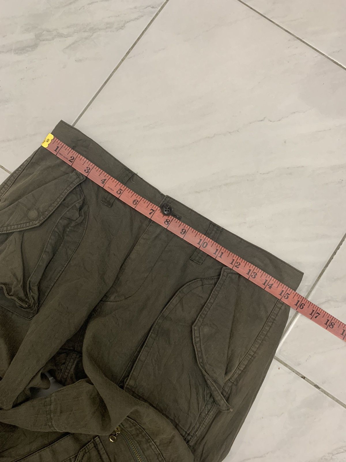 Japanese Brand × Takeo Kikuchi Takeo Kikuchi cargo drawstring tactical multipocket pant Size US 31 - 6 Thumbnail