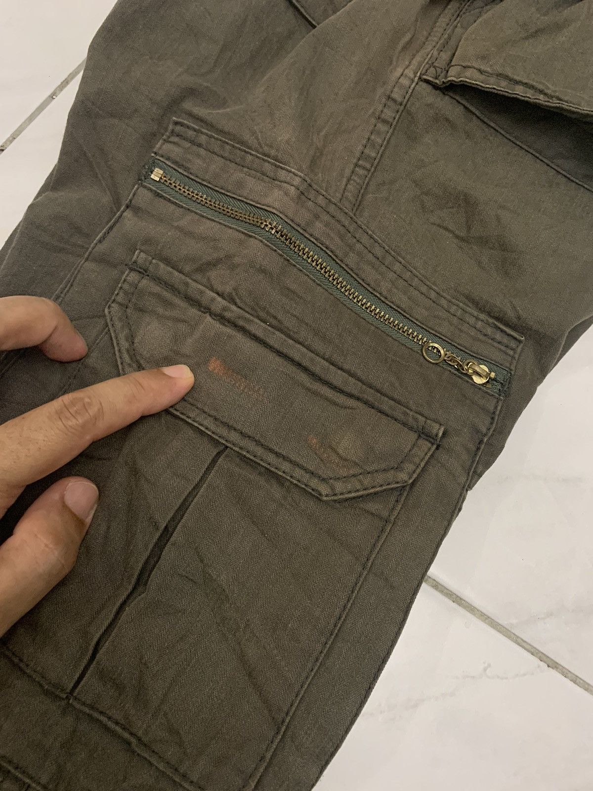 Japanese Brand × Takeo Kikuchi Takeo Kikuchi cargo drawstring tactical multipocket pant Size US 31 - 8 Thumbnail