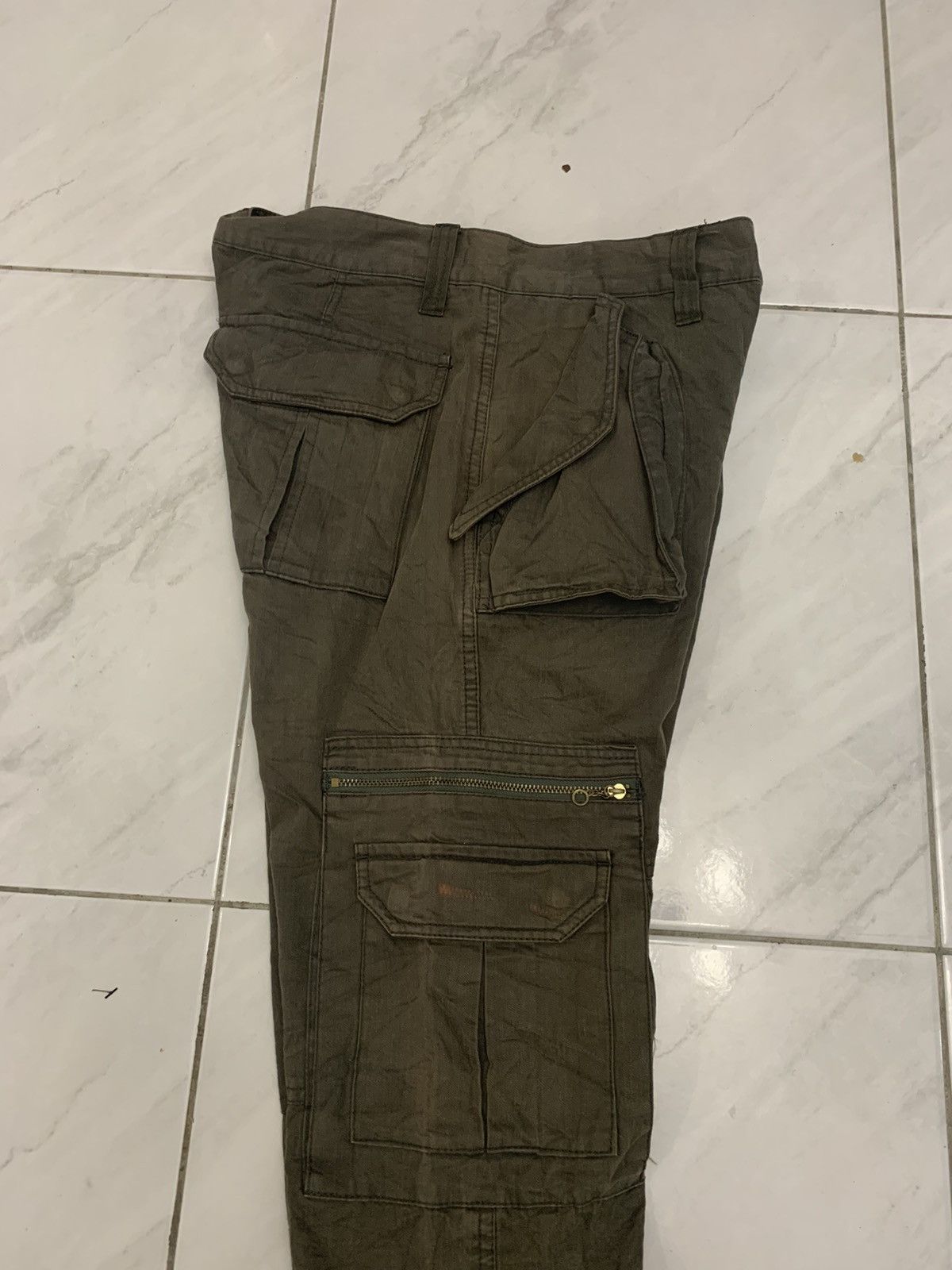 Japanese Brand × Takeo Kikuchi Takeo Kikuchi cargo drawstring tactical multipocket pant Size US 31 - 7 Thumbnail