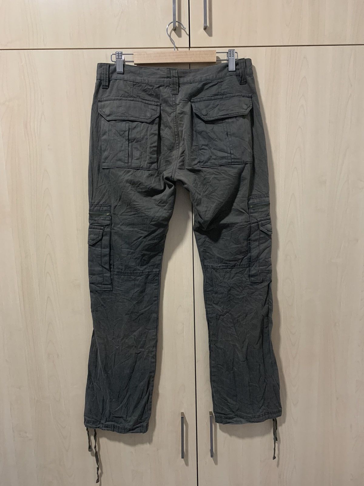 Japanese Brand × Takeo Kikuchi Takeo Kikuchi cargo drawstring tactical multipocket pant Size US 31 - 2 Thumbnail