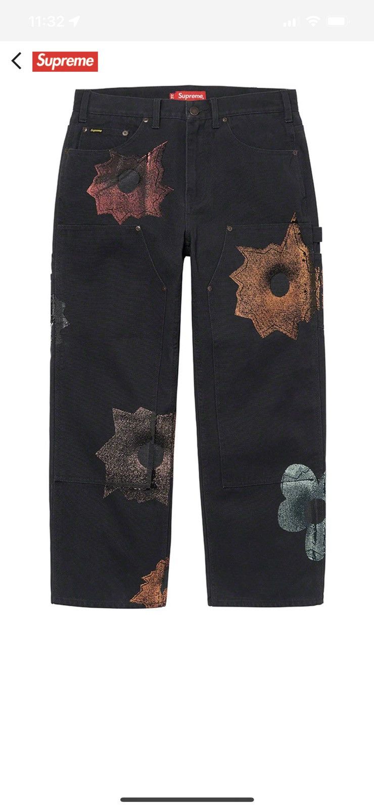 Supreme Supreme Nate Lowman Double Knee Painter Pant | Grailed