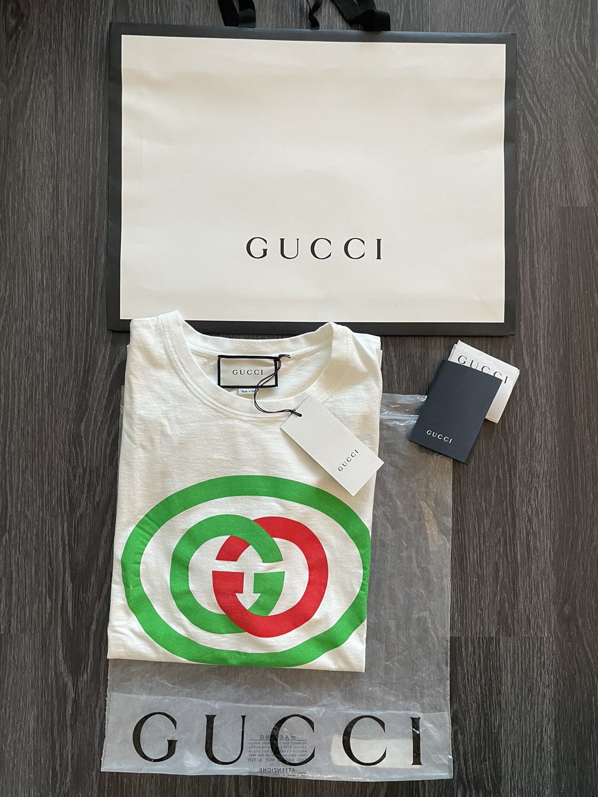 Gucci New Super Limited Gucci Runway Interlocking GG Logo T-shirt Size US L / EU 52-54 / 3 - 1 Thumbnail