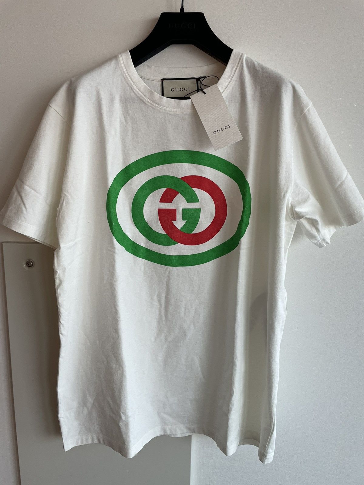 Gucci New Super Limited Gucci Runway Interlocking GG Logo T-shirt Size US L / EU 52-54 / 3 - 9 Thumbnail