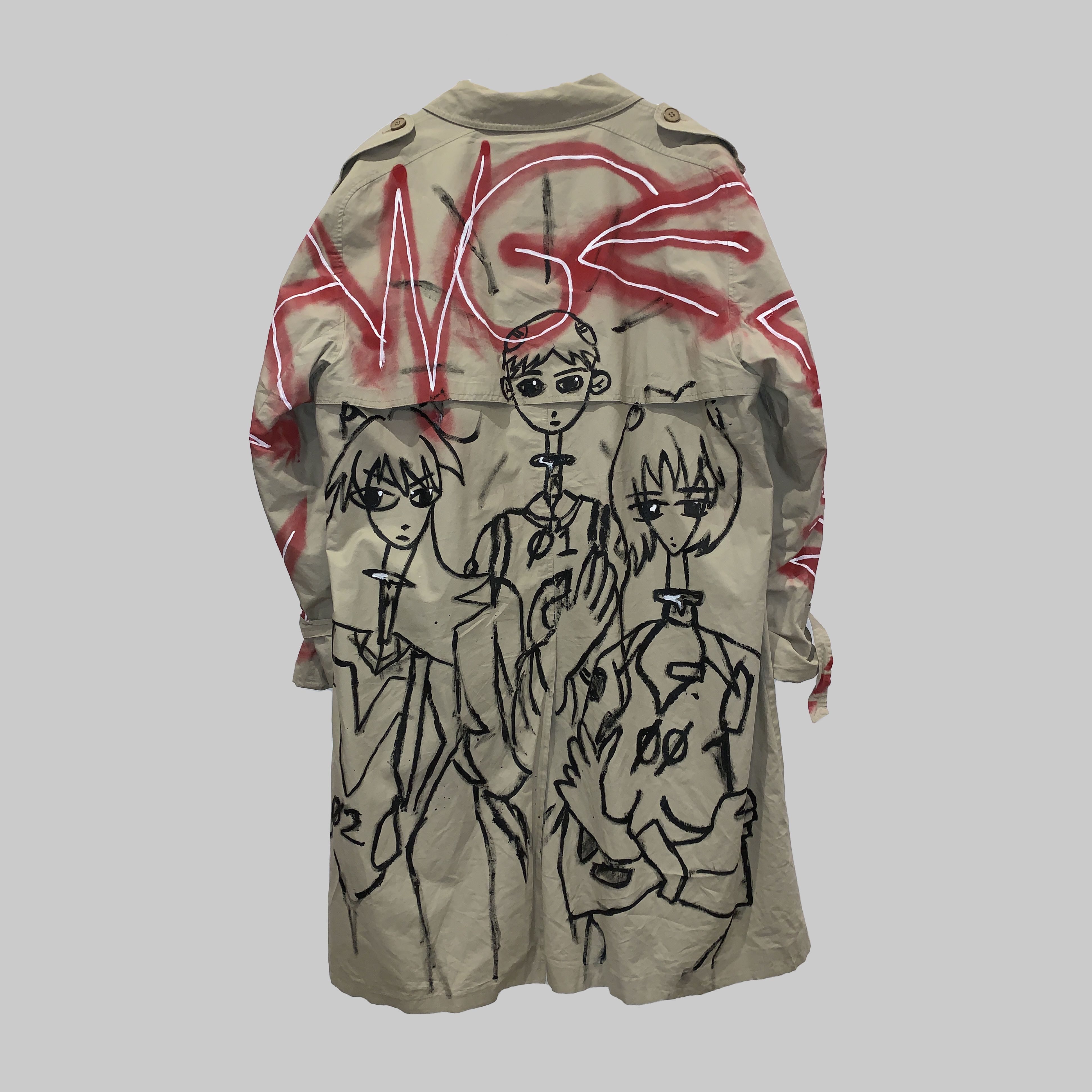 1/1 Cold War Evangelion custom anime beige coat