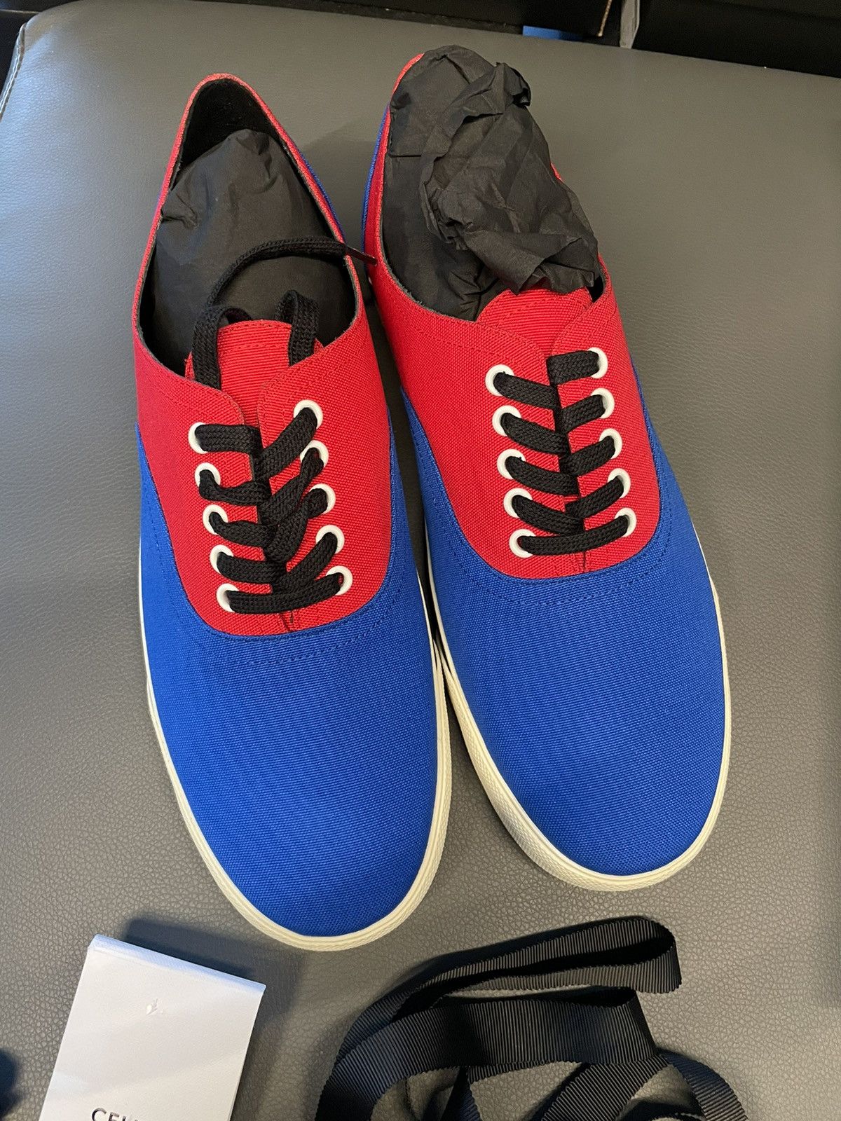 Celine × Hedi Slimane Runway Celine Hedi Slimane Low Top Sneakers Brand NEW Size US 12 / EU 45 - 13 Thumbnail